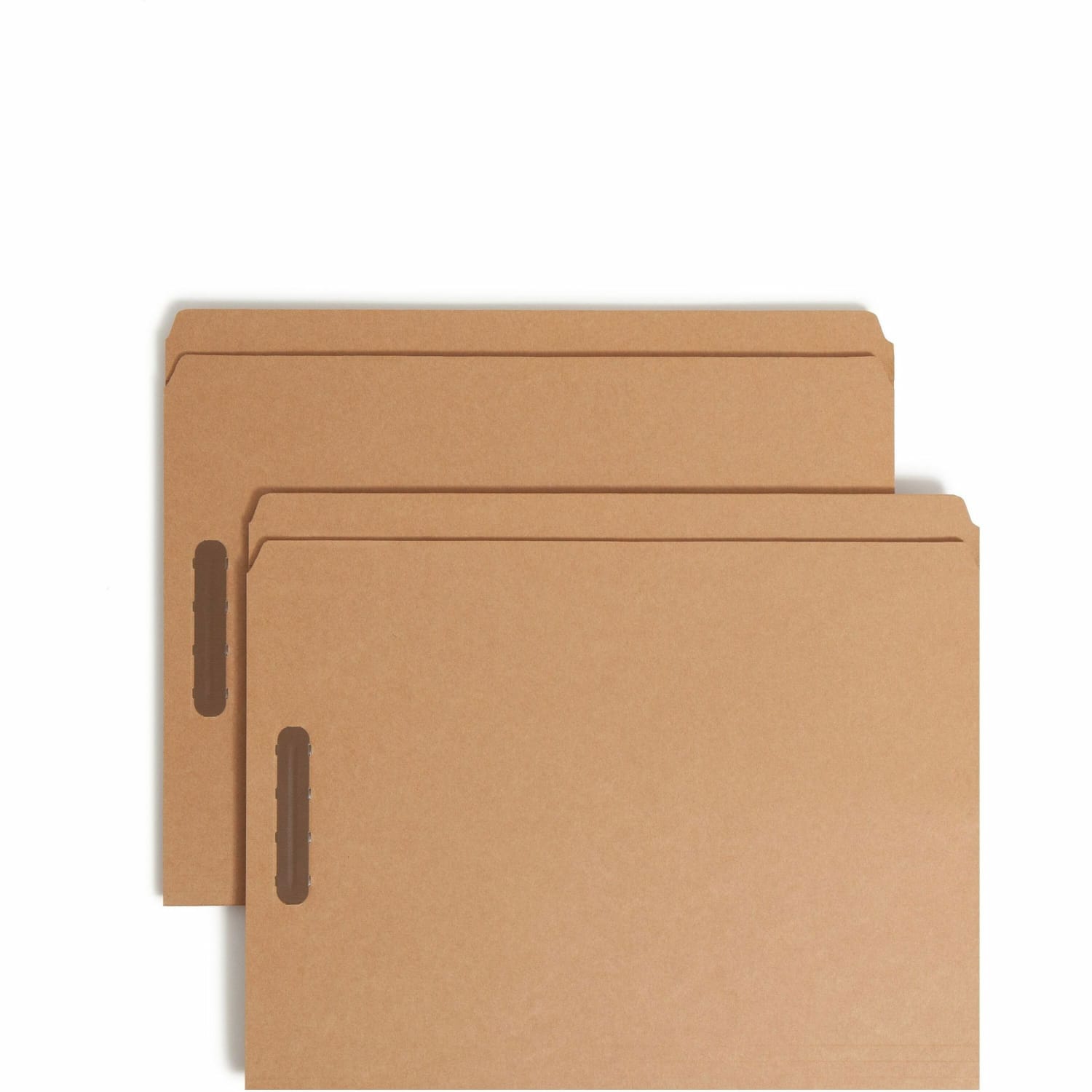 Smead Fastener Folders, 2 Fasteners, Letter Size, Straight-Cut Tab, Kraft, Box Of 50 - Image 3