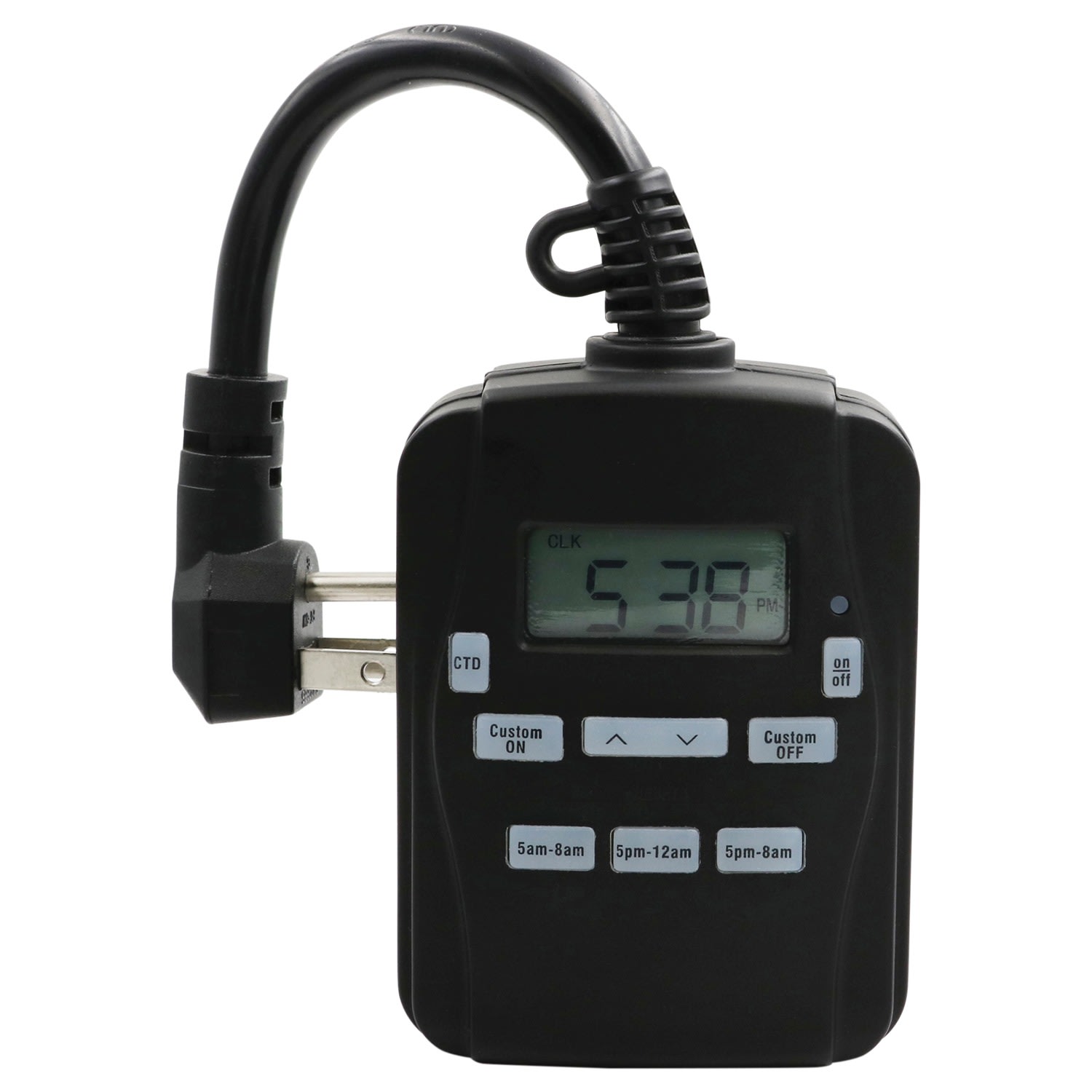 Prime EZ-Set 2-Outlet 24-Hour Digital Outdoor Timer, Beige, TNODP23 - Image 3