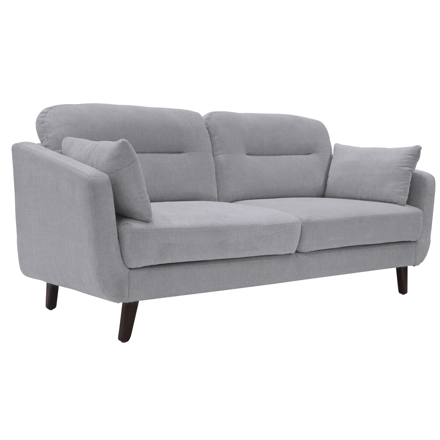 Serta® Sierra Collection Loveseat, Smoke Gray/Chestnut - Image 3