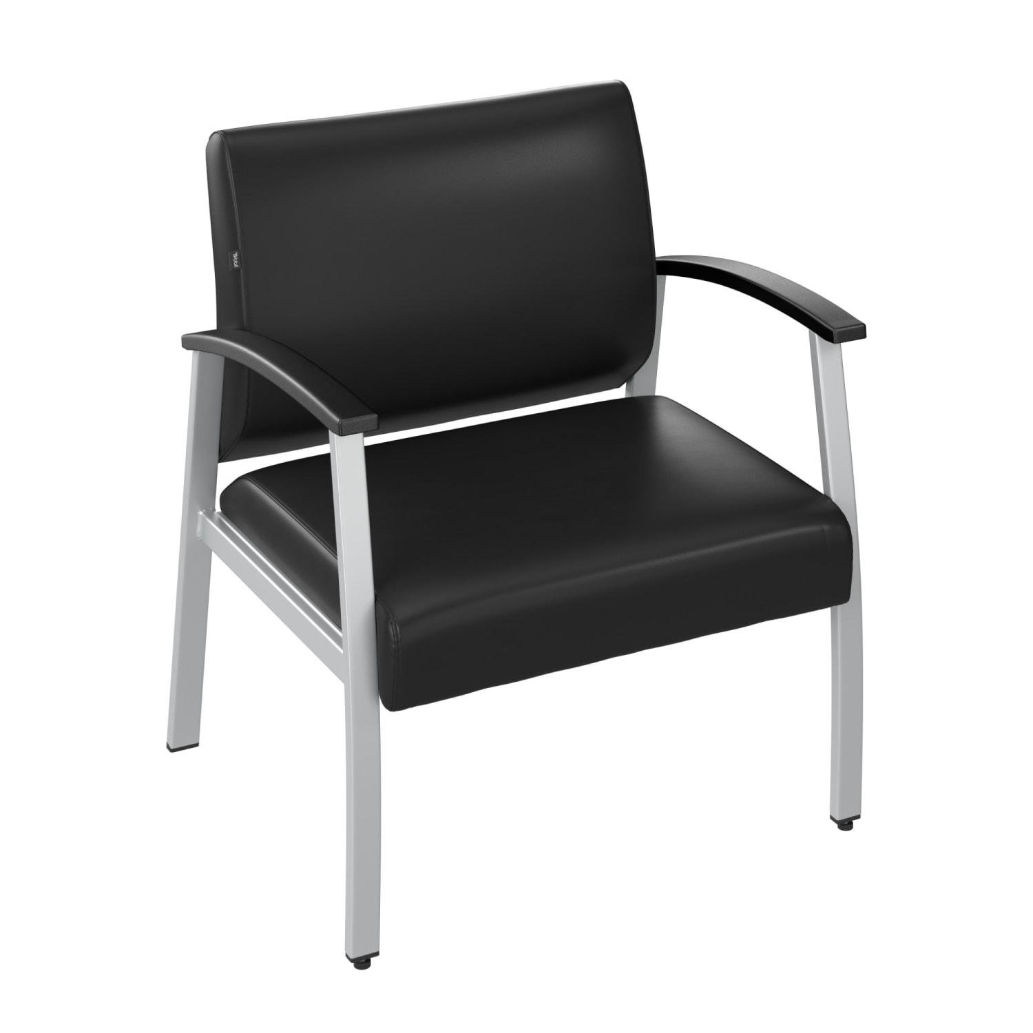 Bush Business Furniture Arrive Bariatric Waiting Room Guest Chair With Arms, Black, Standard Delivery - Image 3