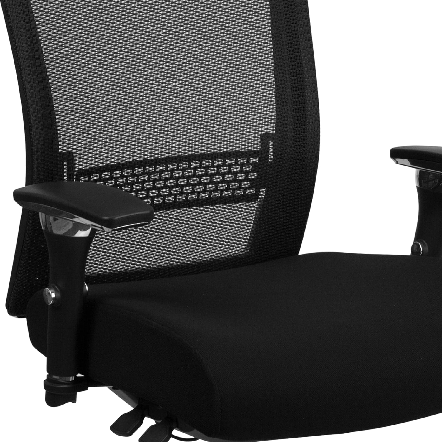 Flash Furniture HERCULES Series 247 Intensive Use Ergonomic High Back Executive Multifunction Office Chair Black FabricGray  GOWY85H PopularChairscom