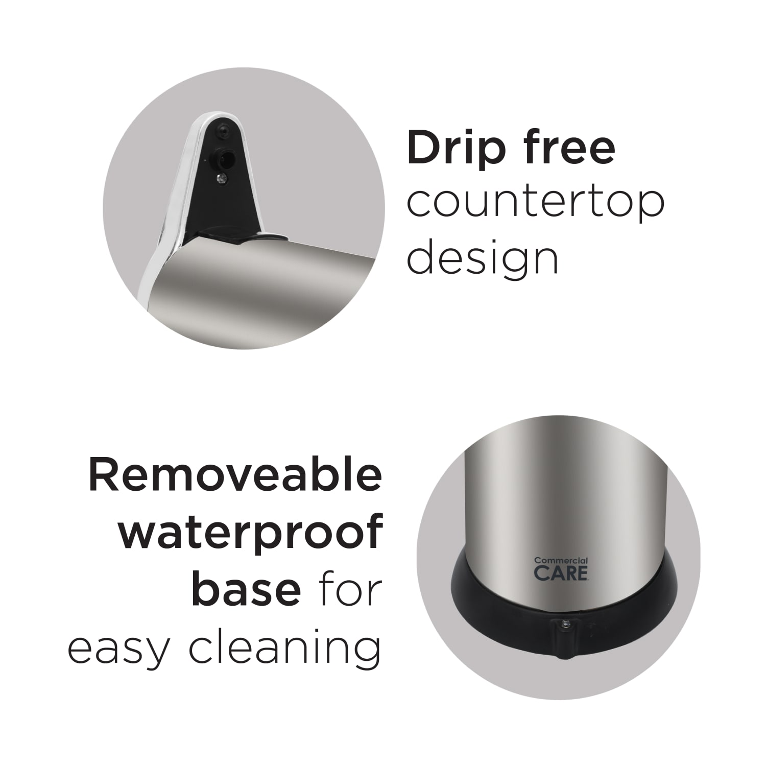 Commercial Care Touchless Soap Dispenser, 8-1/4inH x 4-5/16inW x 3-15/16inD, White - Image 6