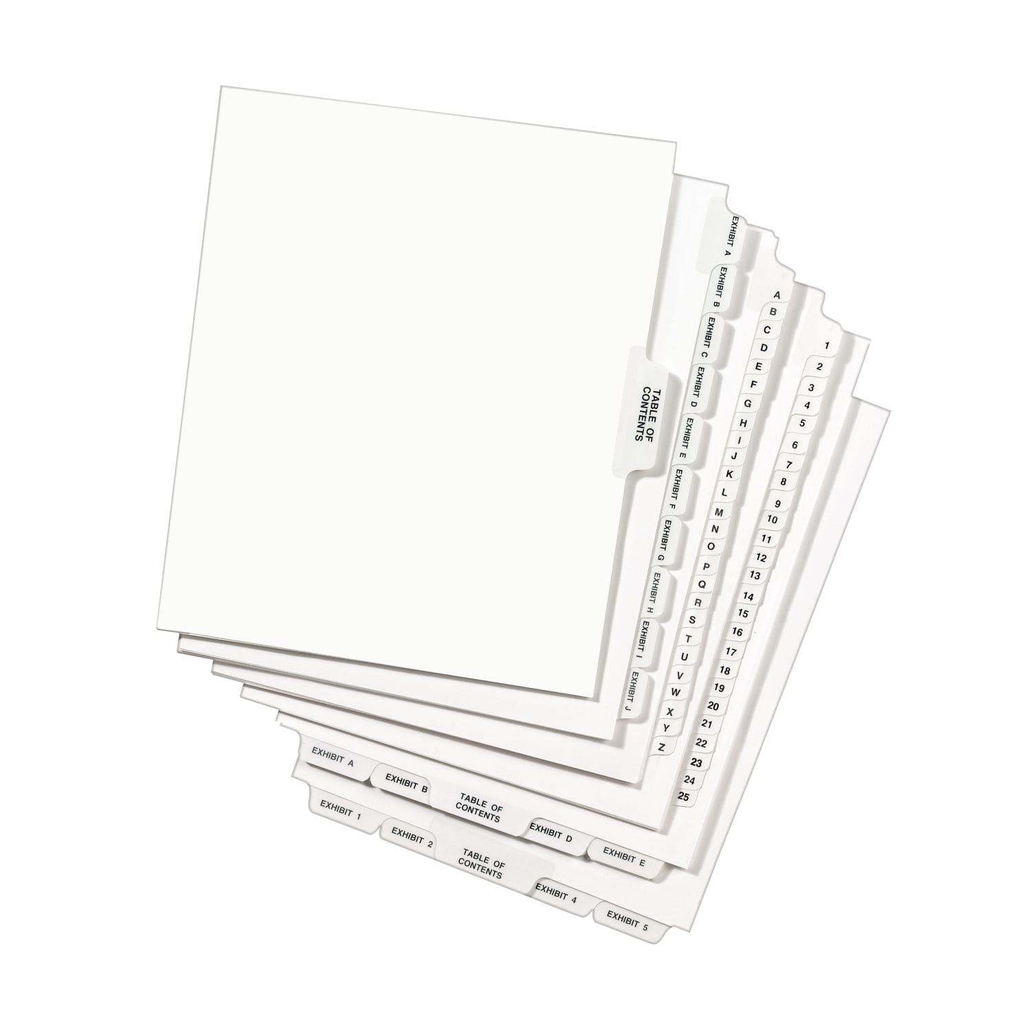 Avery Premium Collated Legal Dividers Avery Style, Side-Tab, A-Z & Table Of Contents, 8 1/2in x 11in - Image 6