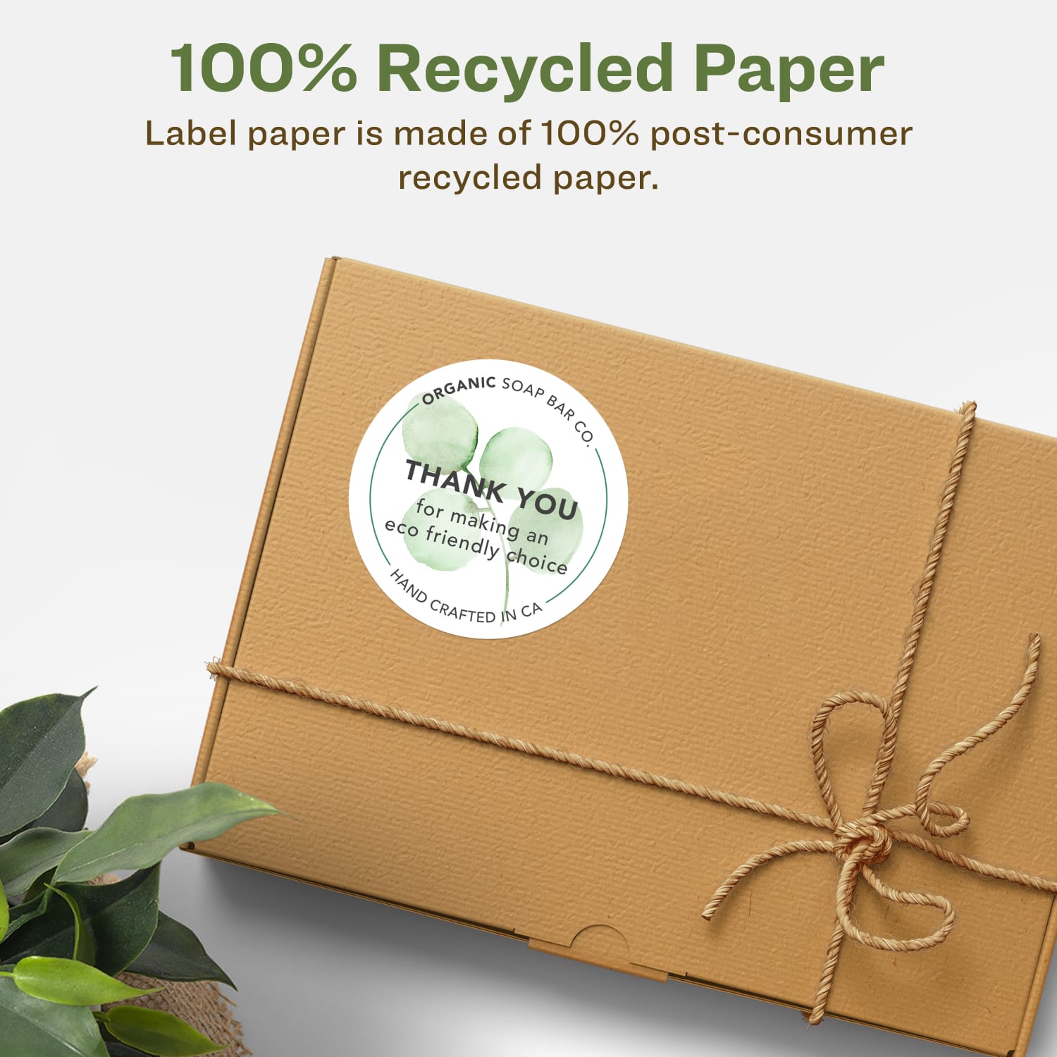 Avery Recycled Paper Labels, 94507-EWMP100, Round, 1-5/8in diameter, White, Pack Of 2000 - Image 3