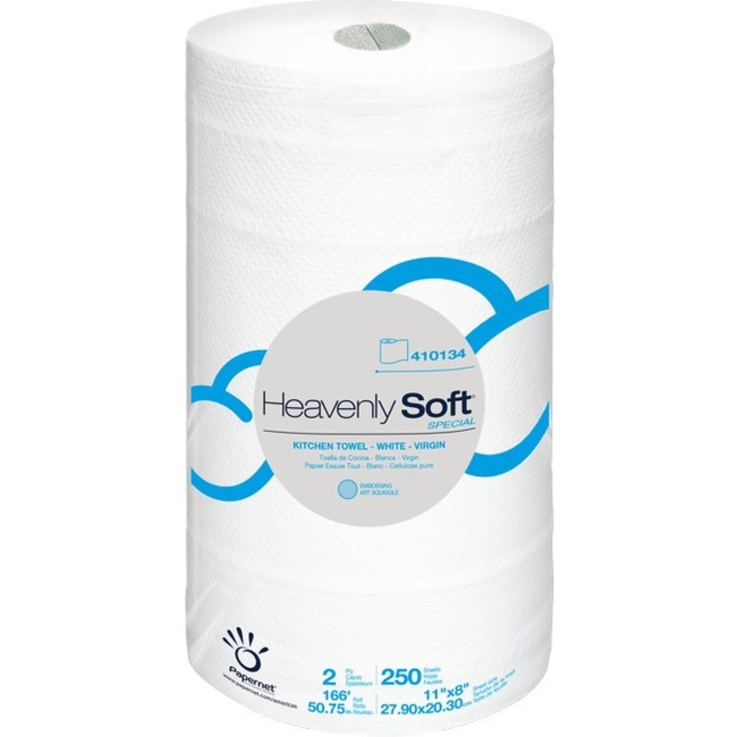 Papernet Heavenly Soft Kitchen Paper Towel, Special, 2-Ply, 11in x 167 ft, White, 12 Rolls/Carton - Image 3