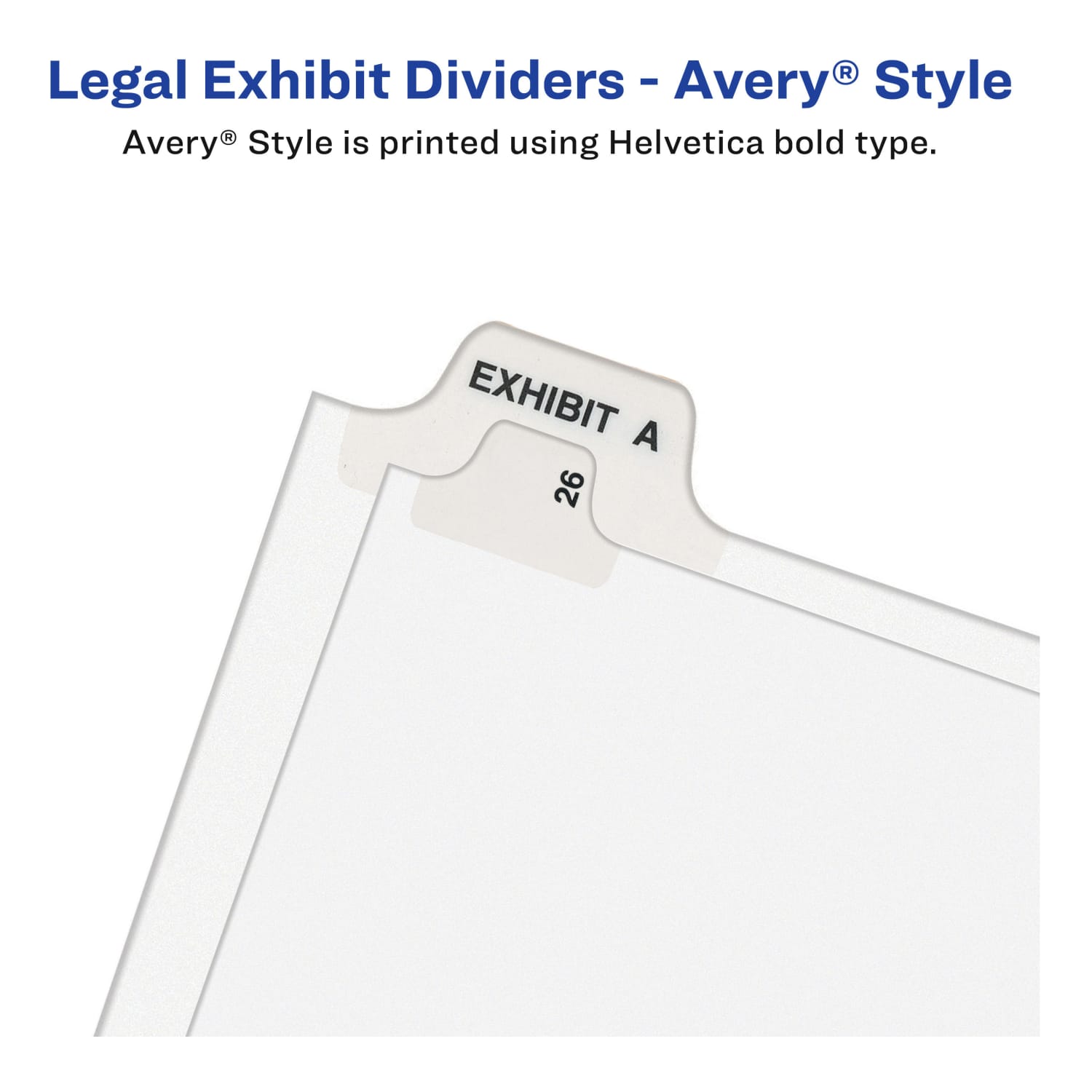 Avery Individual Legal Dividers Avery Style, Letter Size, Side Tab #6, Pack Of 25 - Image 5