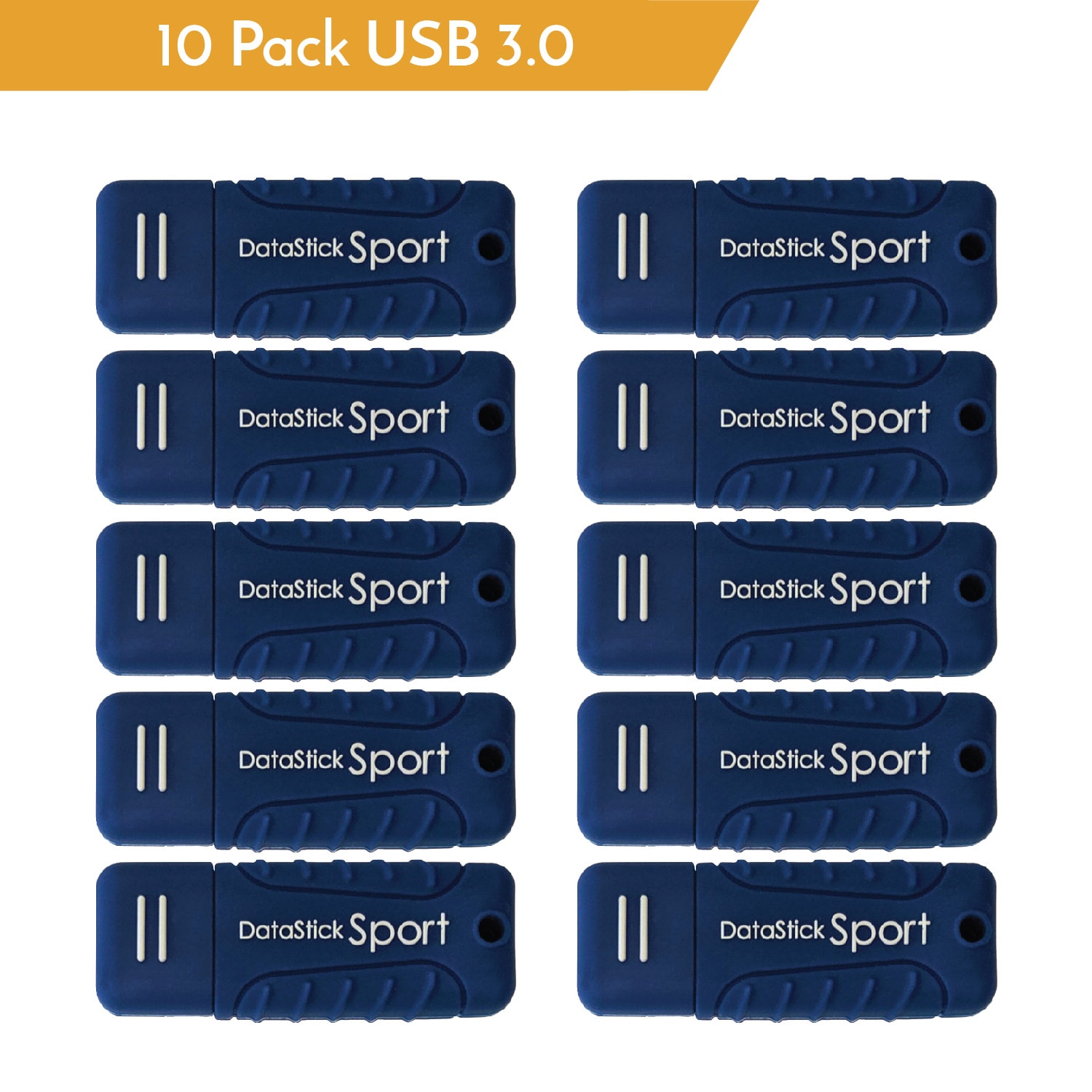 Centon DataStick Pro USB 3.0 Flash Drives, 64GB, Sport Blue, Pack Of 10 Flash Drives, S1-U3W2-64G-10B - Image 3