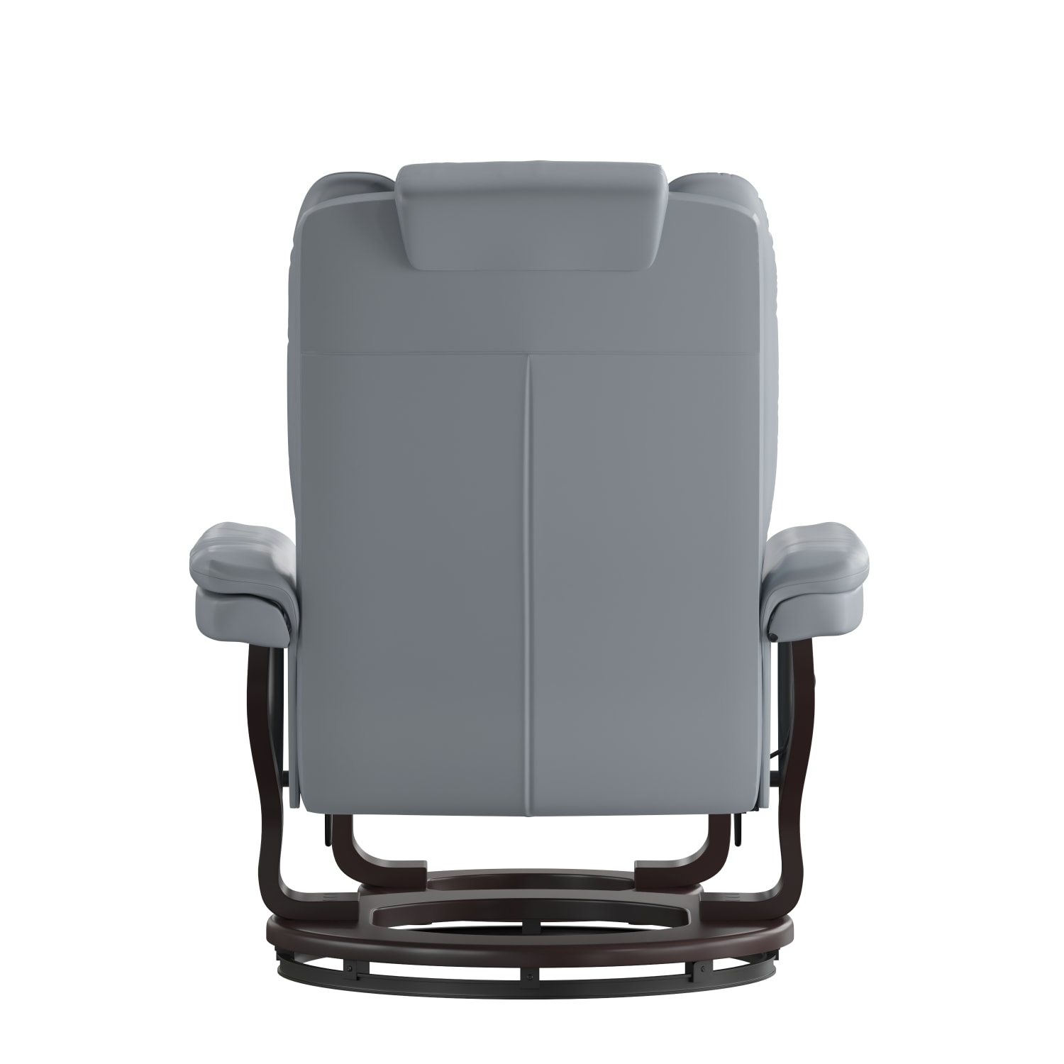 Flash Furniture Contemporary LeatherSoft Recliner With Ottoman Gray PopularChairscom