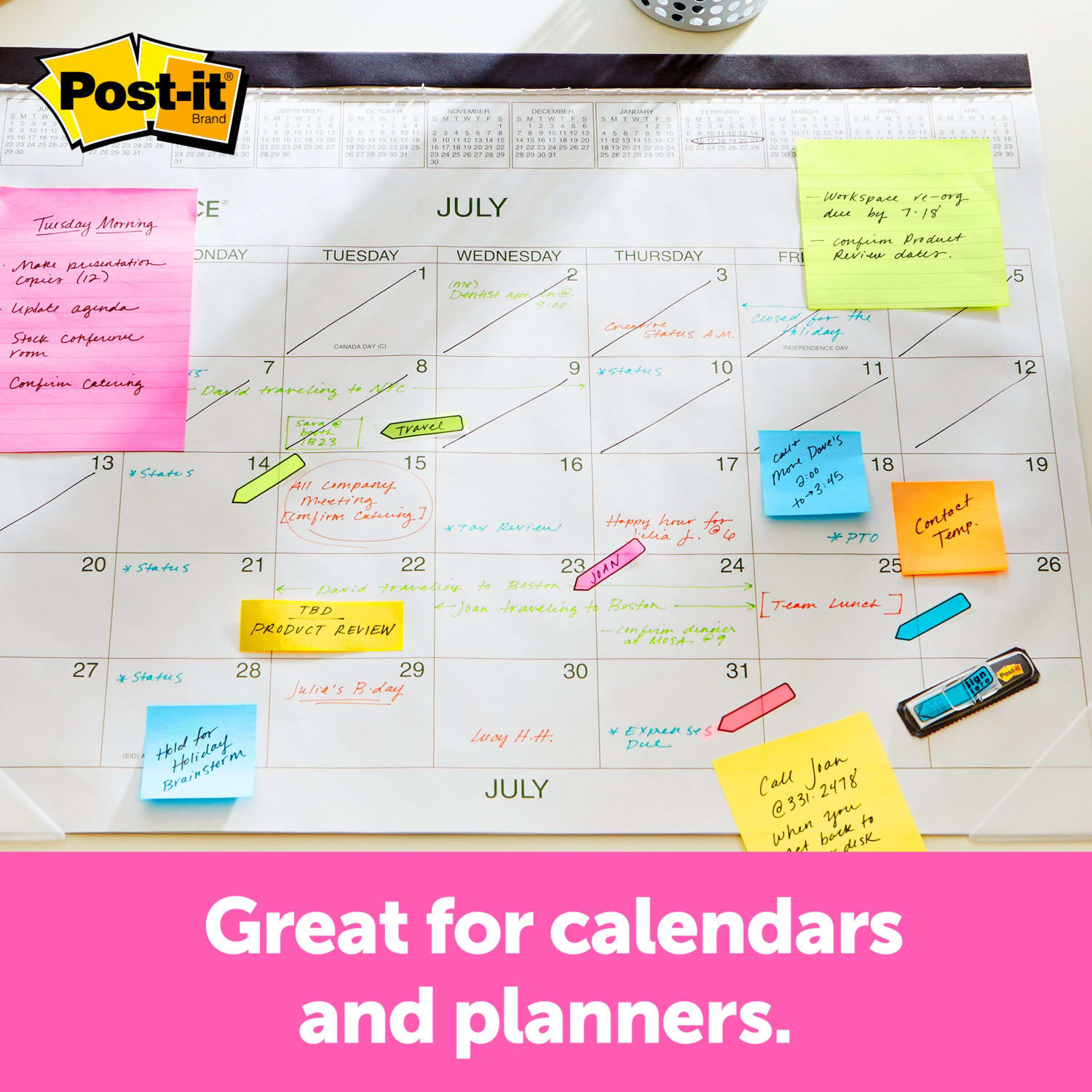 Post-it Notes Arrow Flags, 7/16in x 1-7/10in, Assorted Colors, 24 Flags Per Pad, Pack Of 10 Pads - Image 6