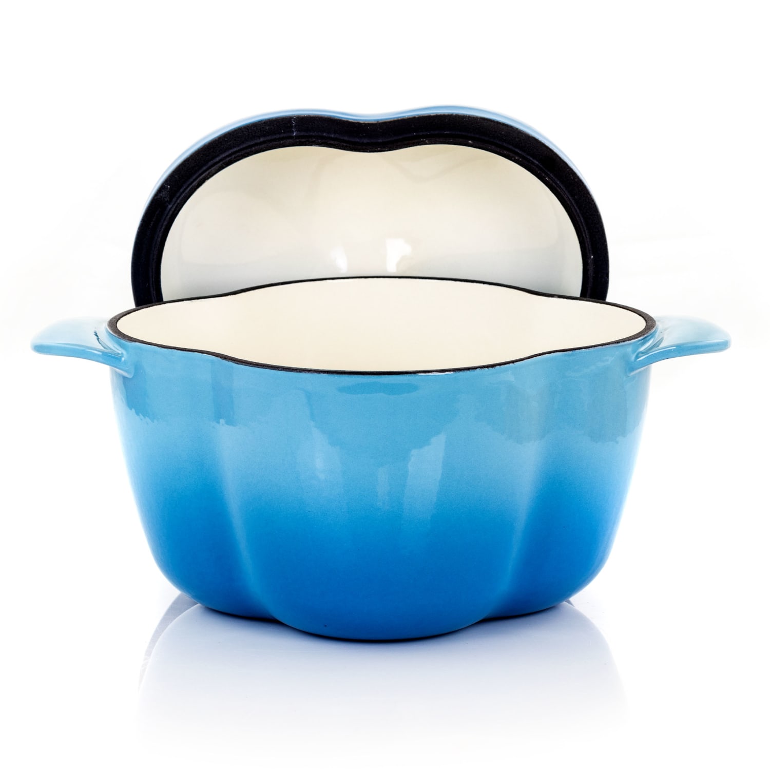 MegaChef 3-Quart Casserole Dish, Blue - Image 4