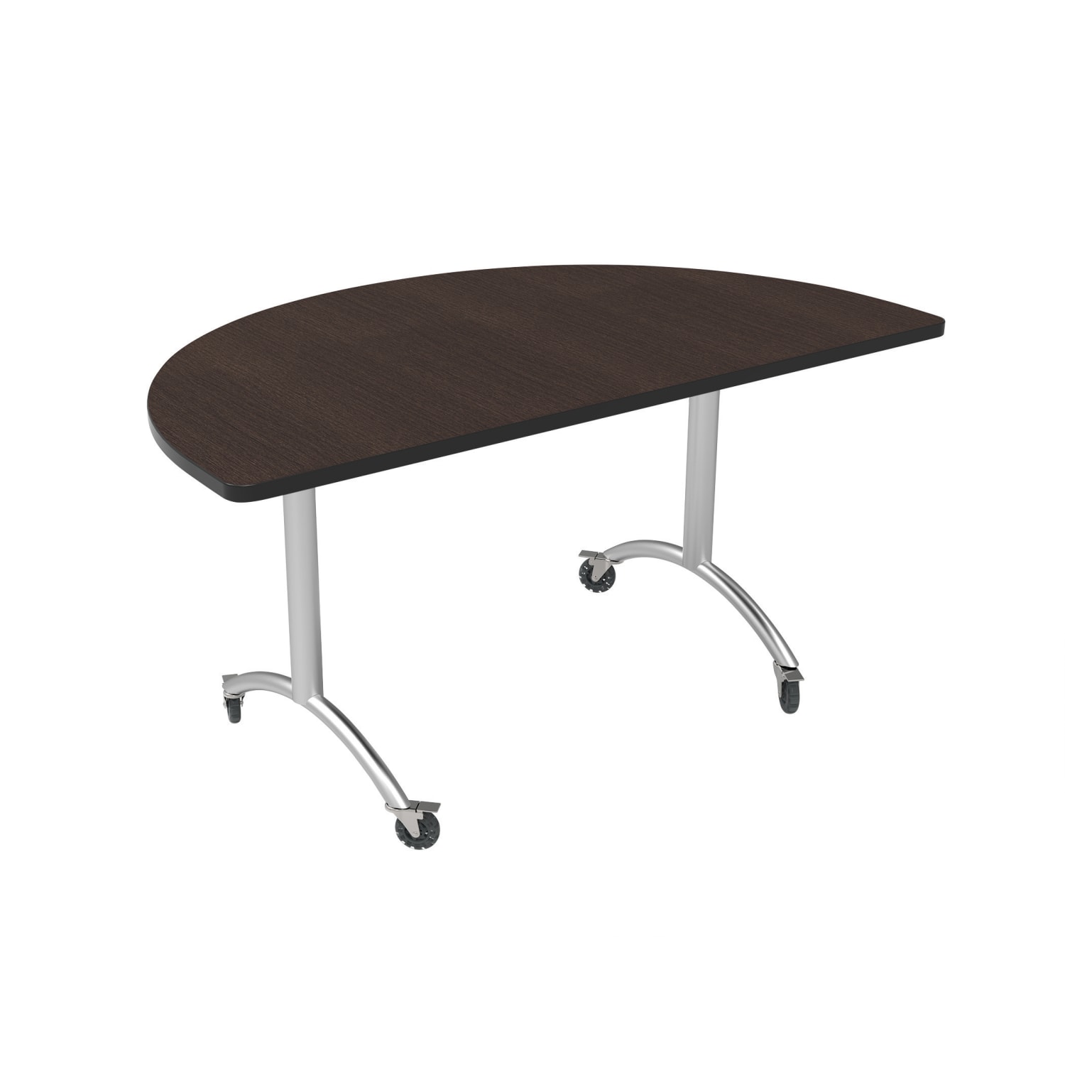 WorkPro Flex Collection Half Round Table Top, Espresso - Image 6
