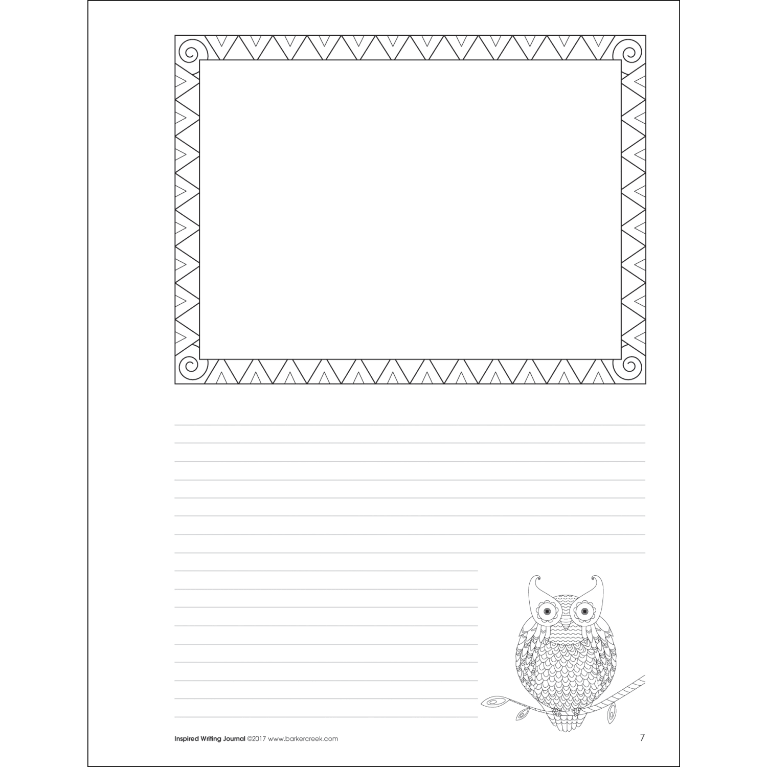 Barker Creek Color Me! Bohemian Animals Inspired Writing Journals, Grade 4 - College, Pack Of 10 - Image 4