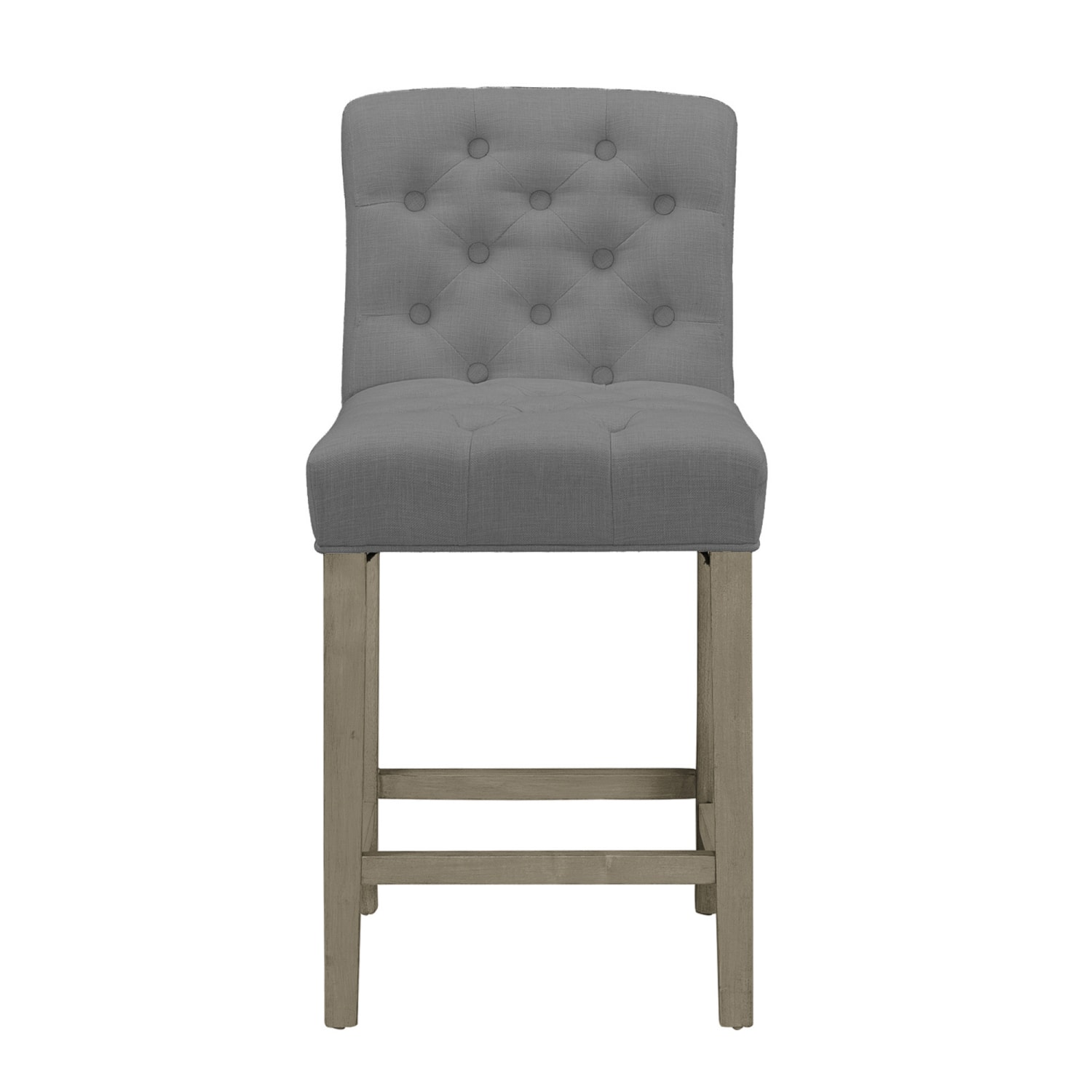 Glamour Home Aleen Counter-Height Chairs, Gray/Antique Wood, Set Of 2 Chairs - Image 3