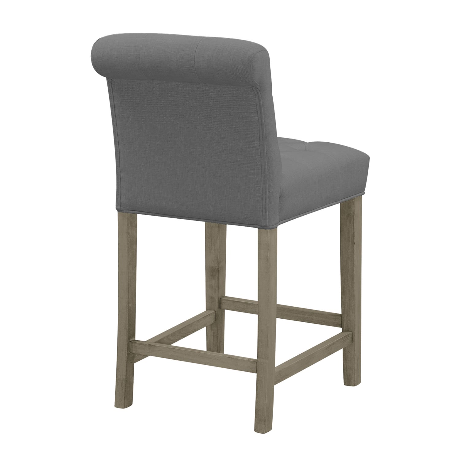 Glamour Home Aleen Counter-Height Chairs, Gray/Antique Wood, Set Of 2 Chairs - Image 5