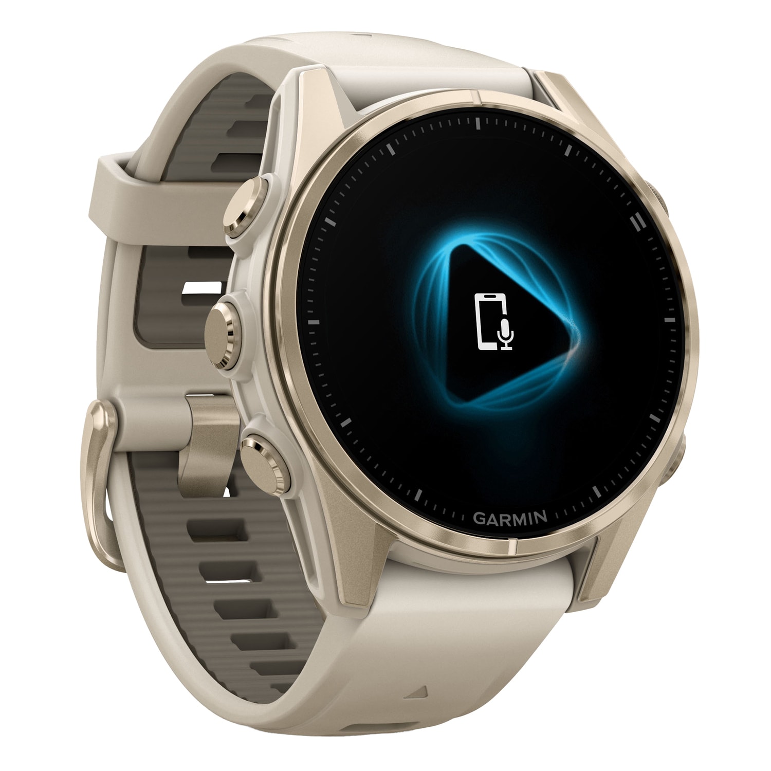 Garmin fenix 8 AMOLED Multisport GPS Watch With Silicone Band And 43mm Sapphire Lens, Soft Gold/Fog Gray - Image 4