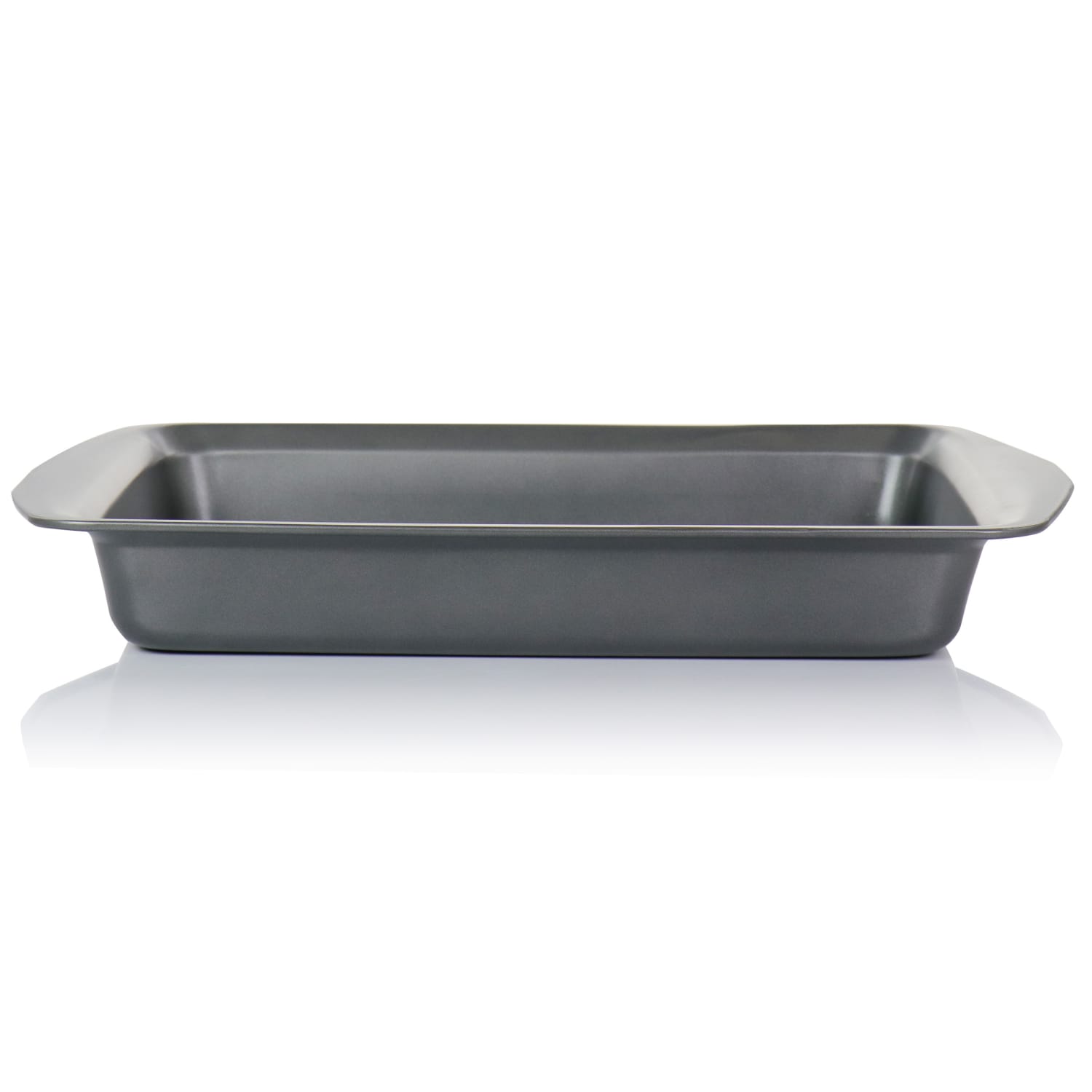 Gibson Baker's Friend Non-Stick Steel Roasting Pan, 16-3/4in, Gray - Image 5