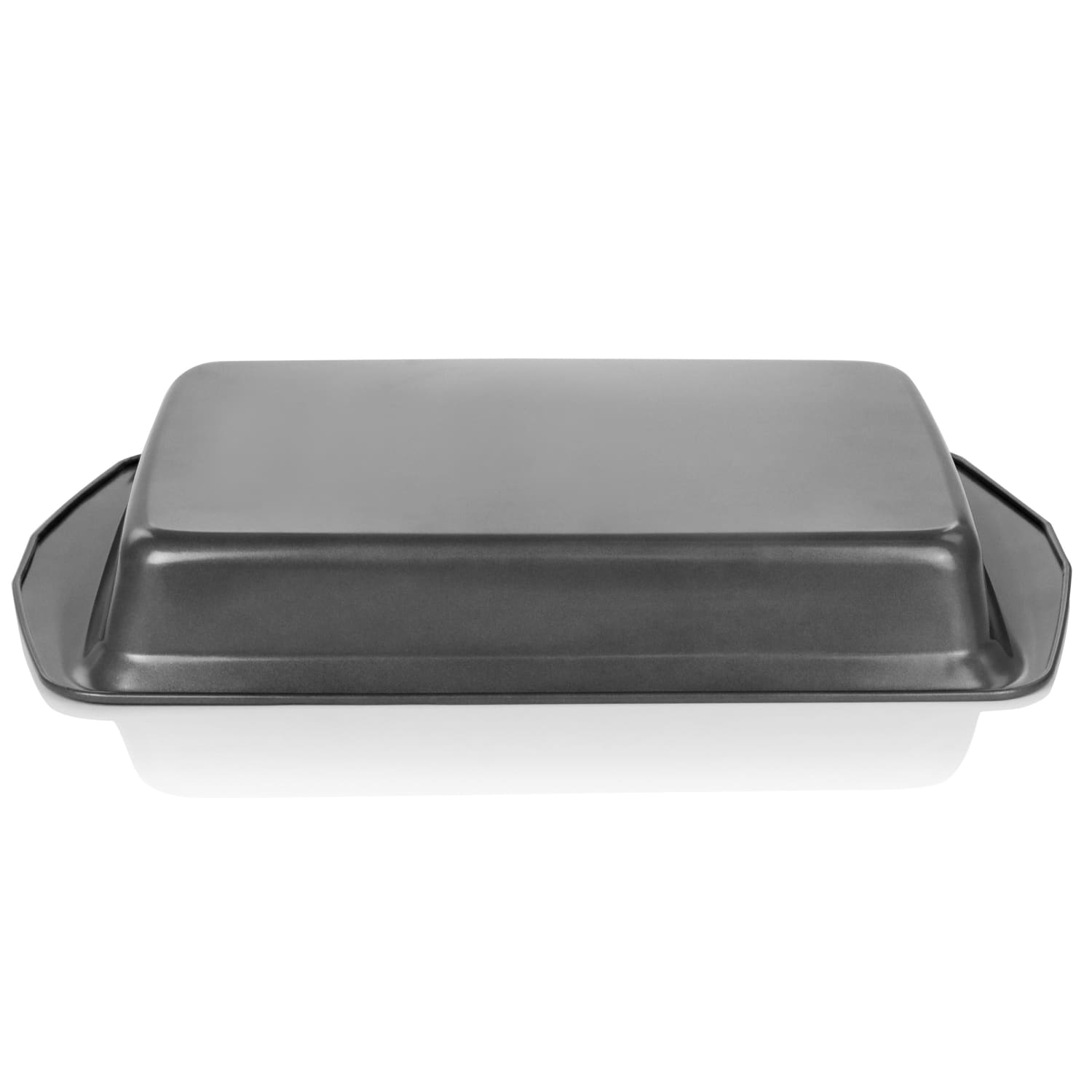 Gibson Baker's Friend Non-Stick Steel Roasting Pan, 16-3/4in, Gray - Image 6