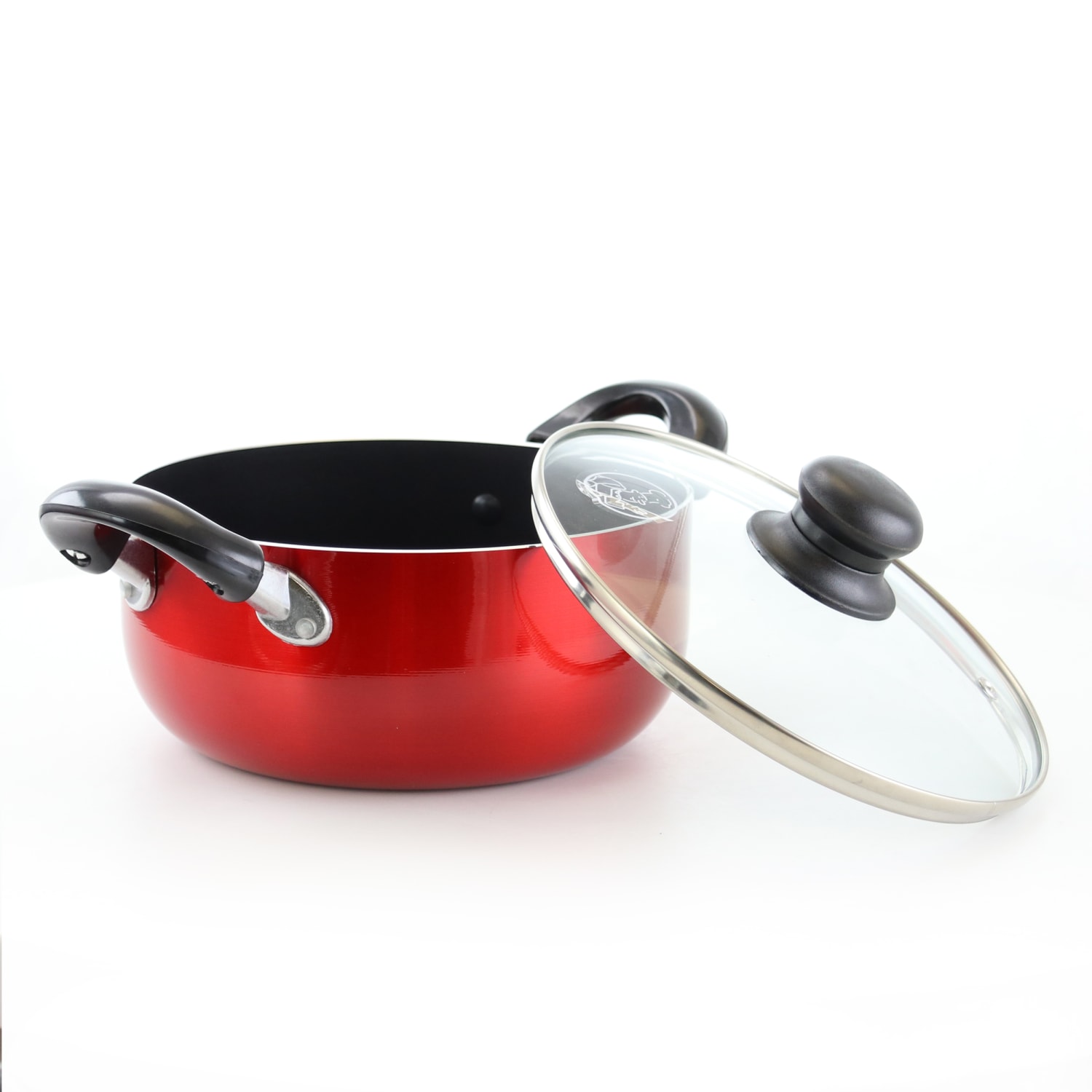 Better Chef 6 Qt Aluminum Dutch Oven, 6-1/2inH x 9inW x 9inD, Red - Image 5