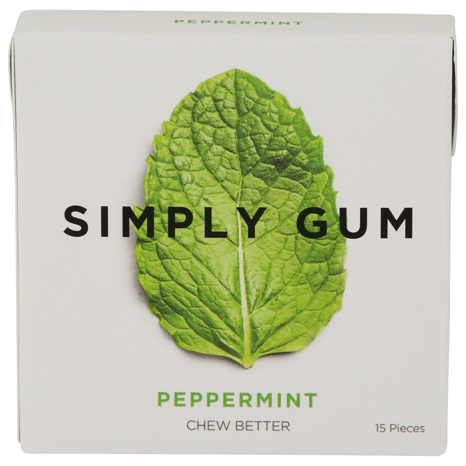 Simply Gum Chewing Gum, Peppermint, 0.74 Oz, Total Qty 12 - Image 4