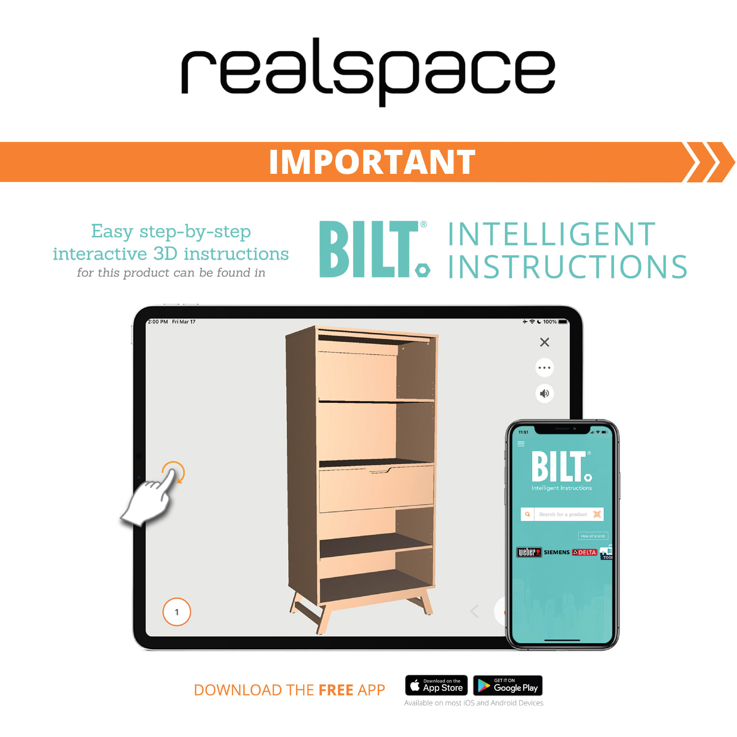 Realspace Nashira 61inH 4-Shelf Bookcase With Drawer, Light Oak/Gray - Image 6