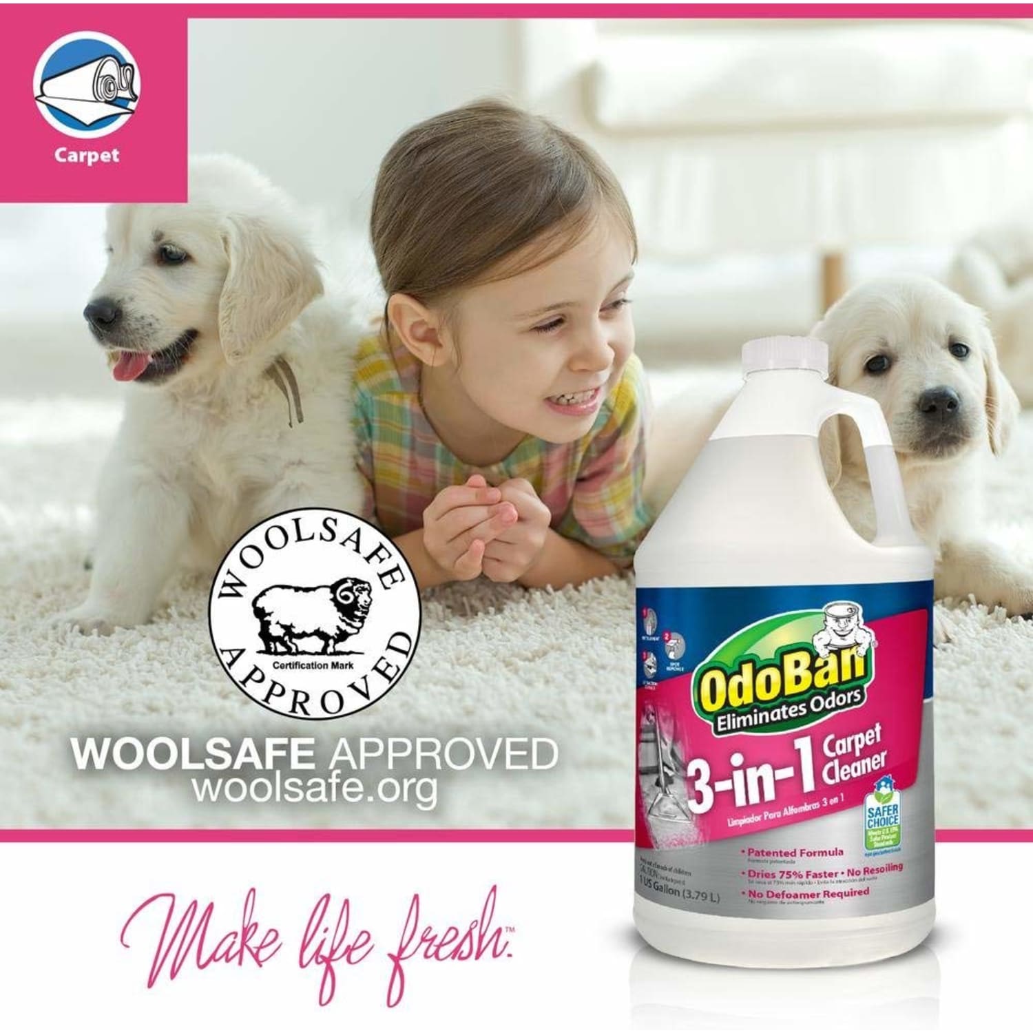 OdoBan 3-In-1 Carpet Cleaner, 1 Gallon - Image 3