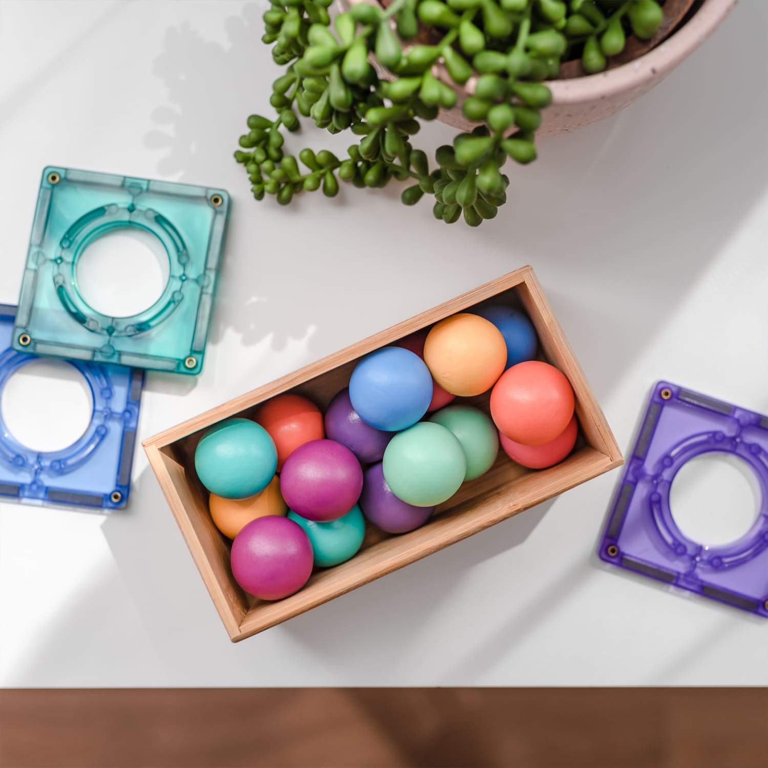 Connetix Magnetic Tiles Pastel Ball Pack, 16 Pieces - Image 6