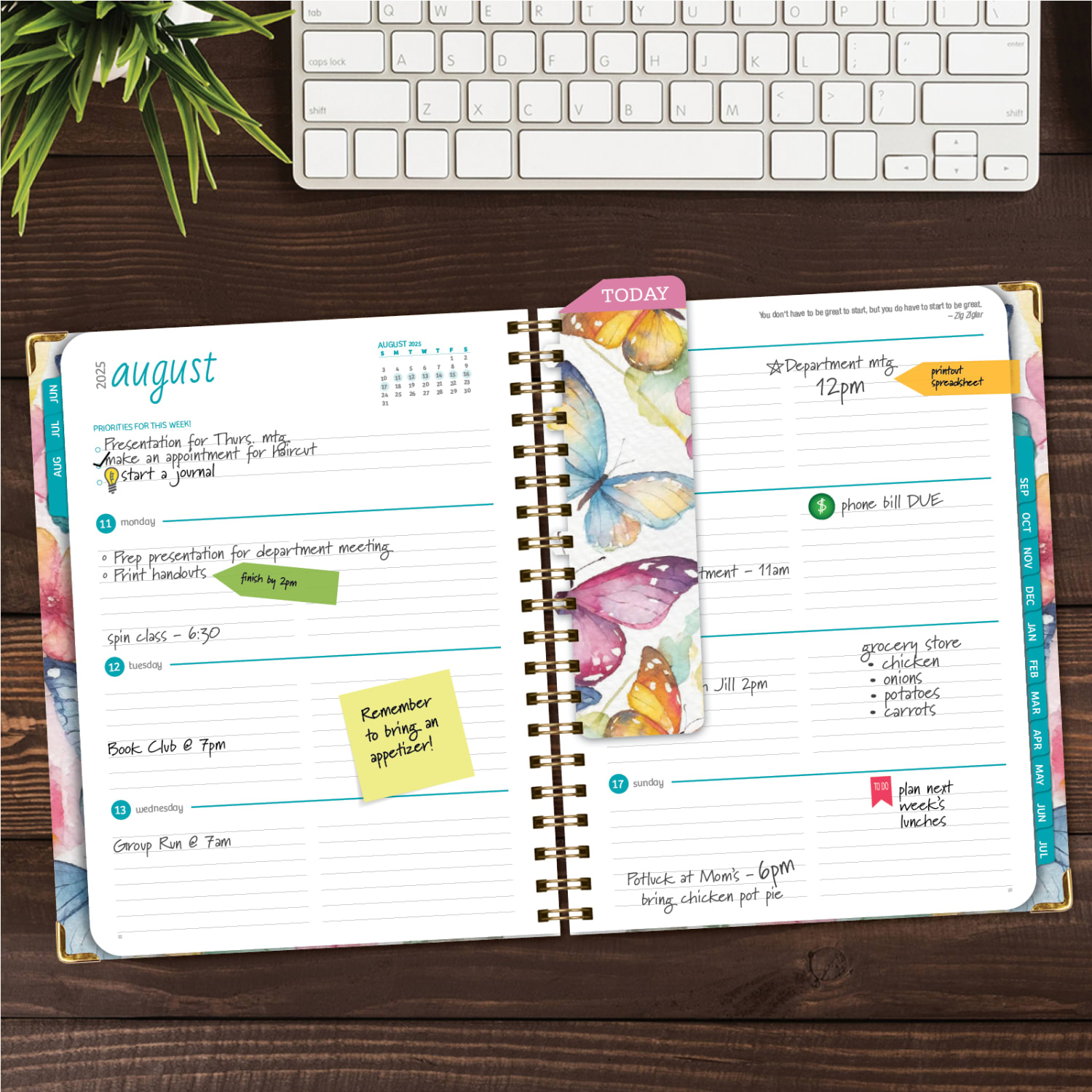 2025-2026 Global Printed Products Hardcover Fashion Daily/Weekly/Monthly Academic Planner, June 2025 To July 2026 - FSHN-AY25-8511-33 - Image 4