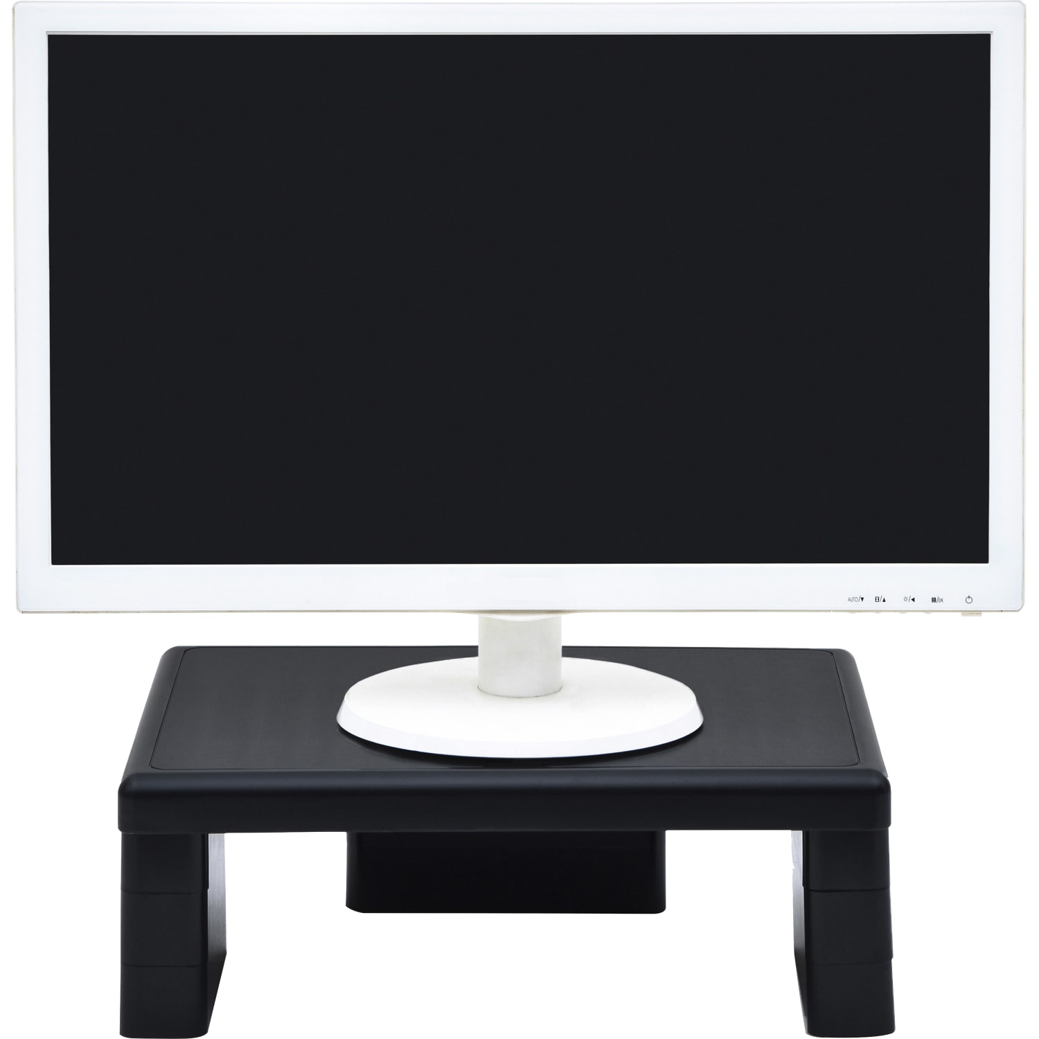 Data Accessories Company Stax MP-107 Monitor Riser Stand - 66 lb Load Capacity - 4.8in Height x 13in Width x 10.5in Depth - Recycled Plastic - Black - Image 3