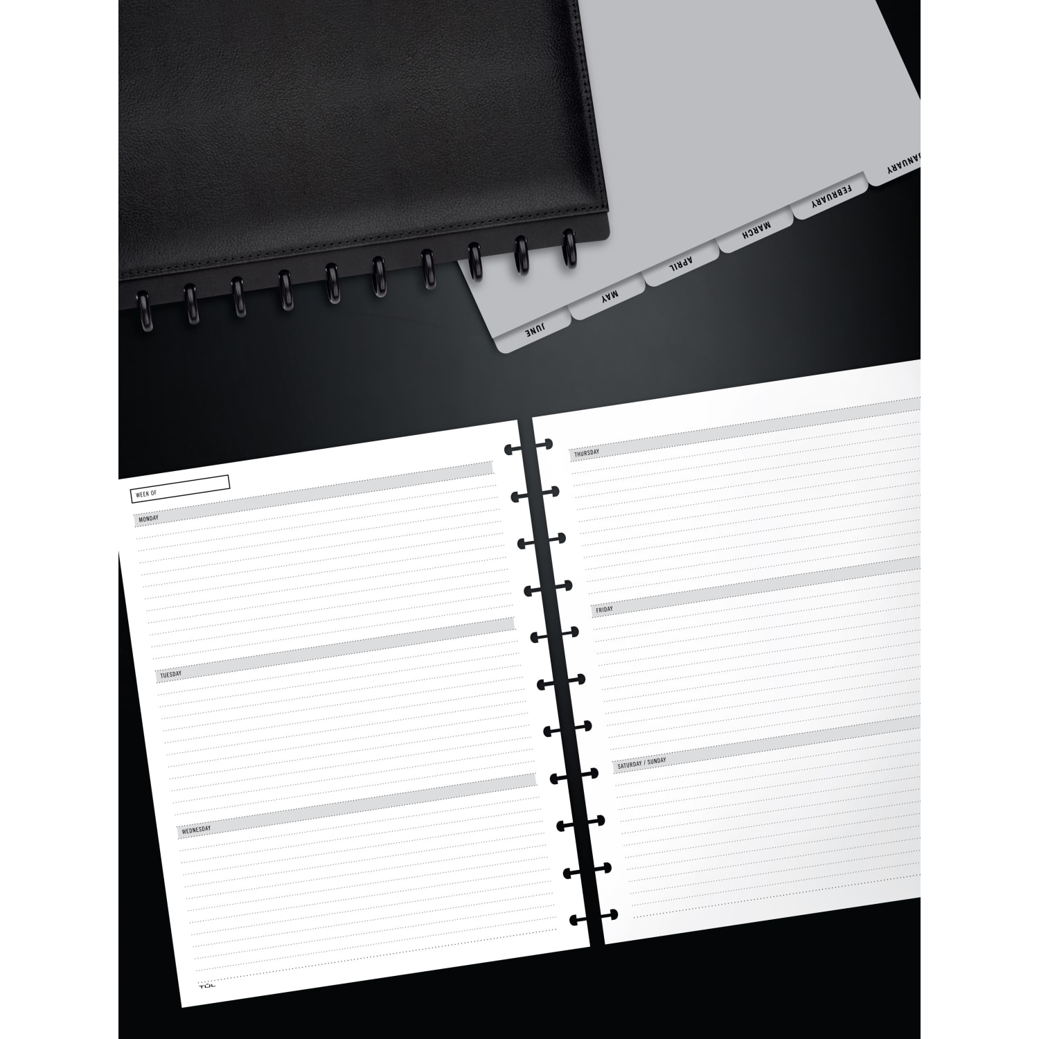 TUL Discbound Undated Weekly/Monthly Refill Pages, Letter Size, 68 Sheets - Image 3