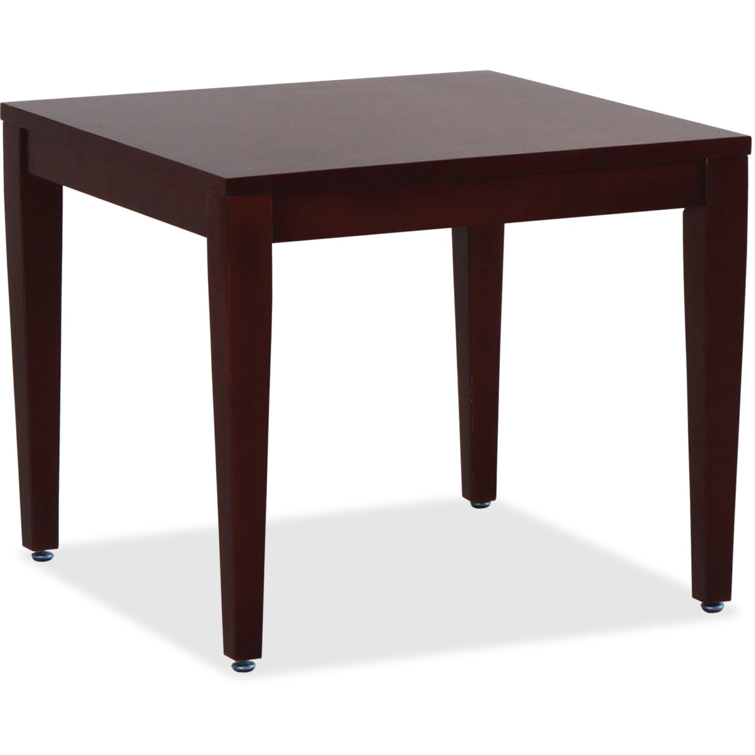 Lorell 24inW Solid Wood Corner Desk Table, Mahogany - Image 4