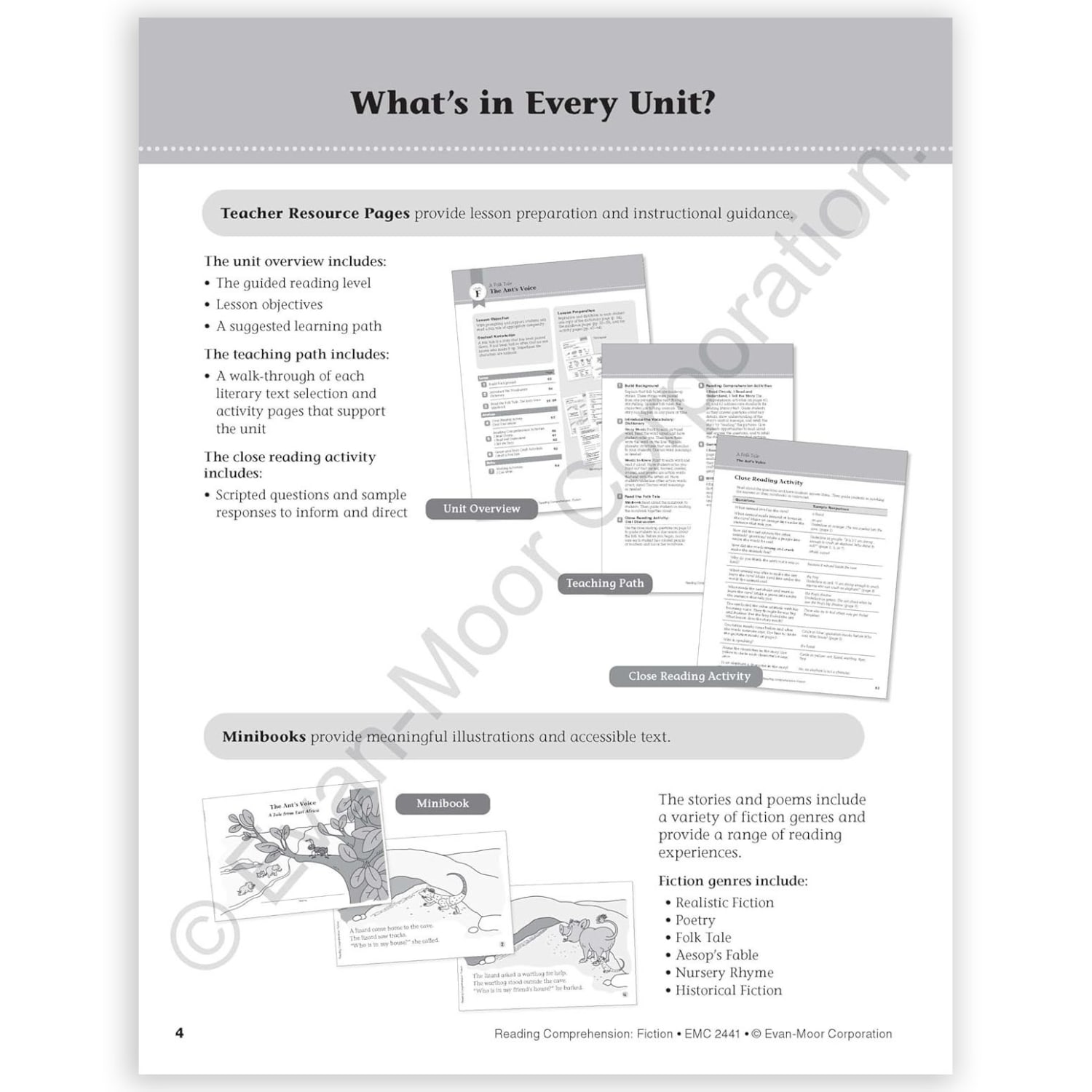 Evan-Moor Educational Publishers Reading Comprehension: Fiction, Grade 1 - Image 3