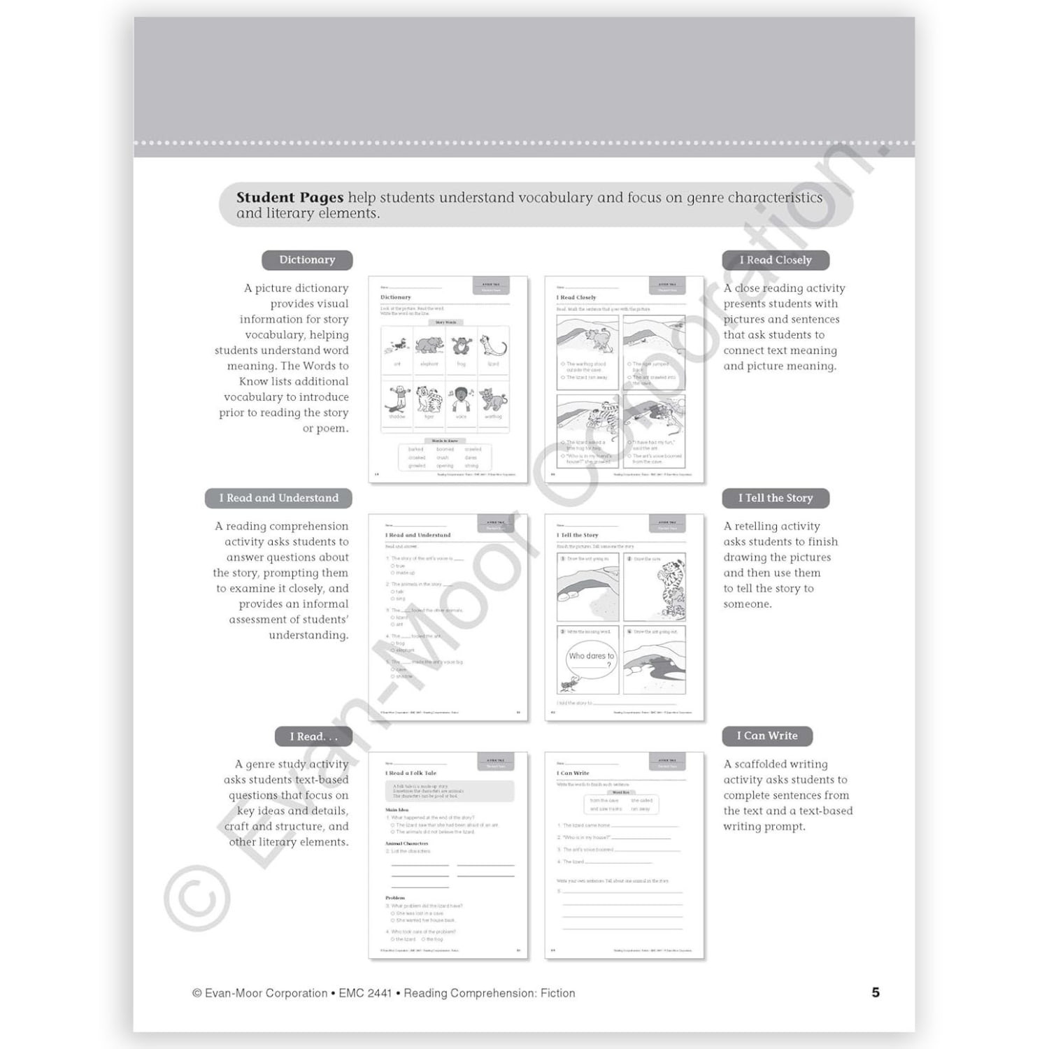 Evan-Moor Educational Publishers Reading Comprehension: Fiction, Grade 1 - Image 4