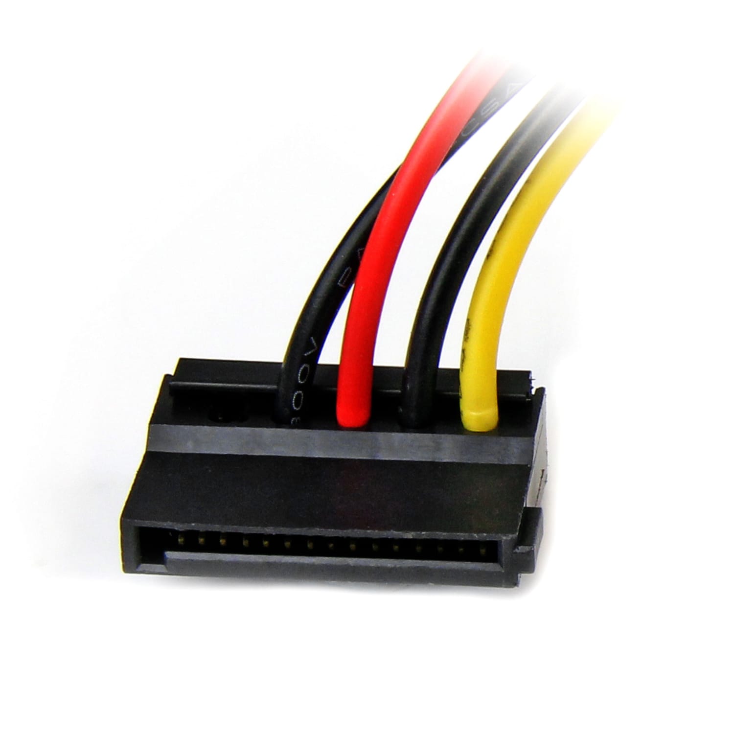 StarTech.com 6in 4 Pin LP4 to Left Angle SATA Power Cable Adapter - Power a SATA hard drive from a conventional LP4 power supply connection - LP4 to sata adapter - LP4 to sata power adapter - 4 pin LP4 to sata -lp4 to sata - Image 3