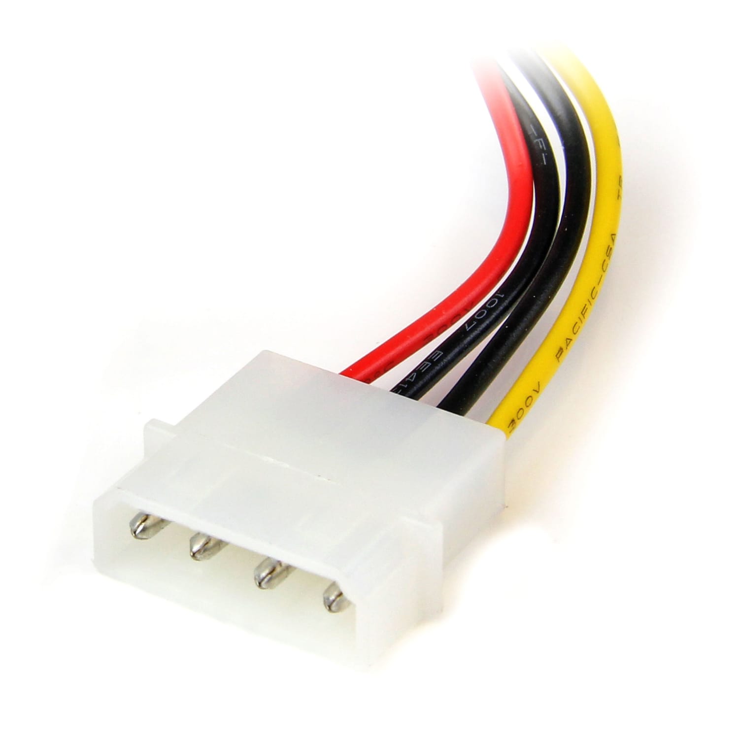 StarTech.com 6in 4 Pin LP4 to Left Angle SATA Power Cable Adapter - Power a SATA hard drive from a conventional LP4 power supply connection - LP4 to sata adapter - LP4 to sata power adapter - 4 pin LP4 to sata -lp4 to sata - Image 4