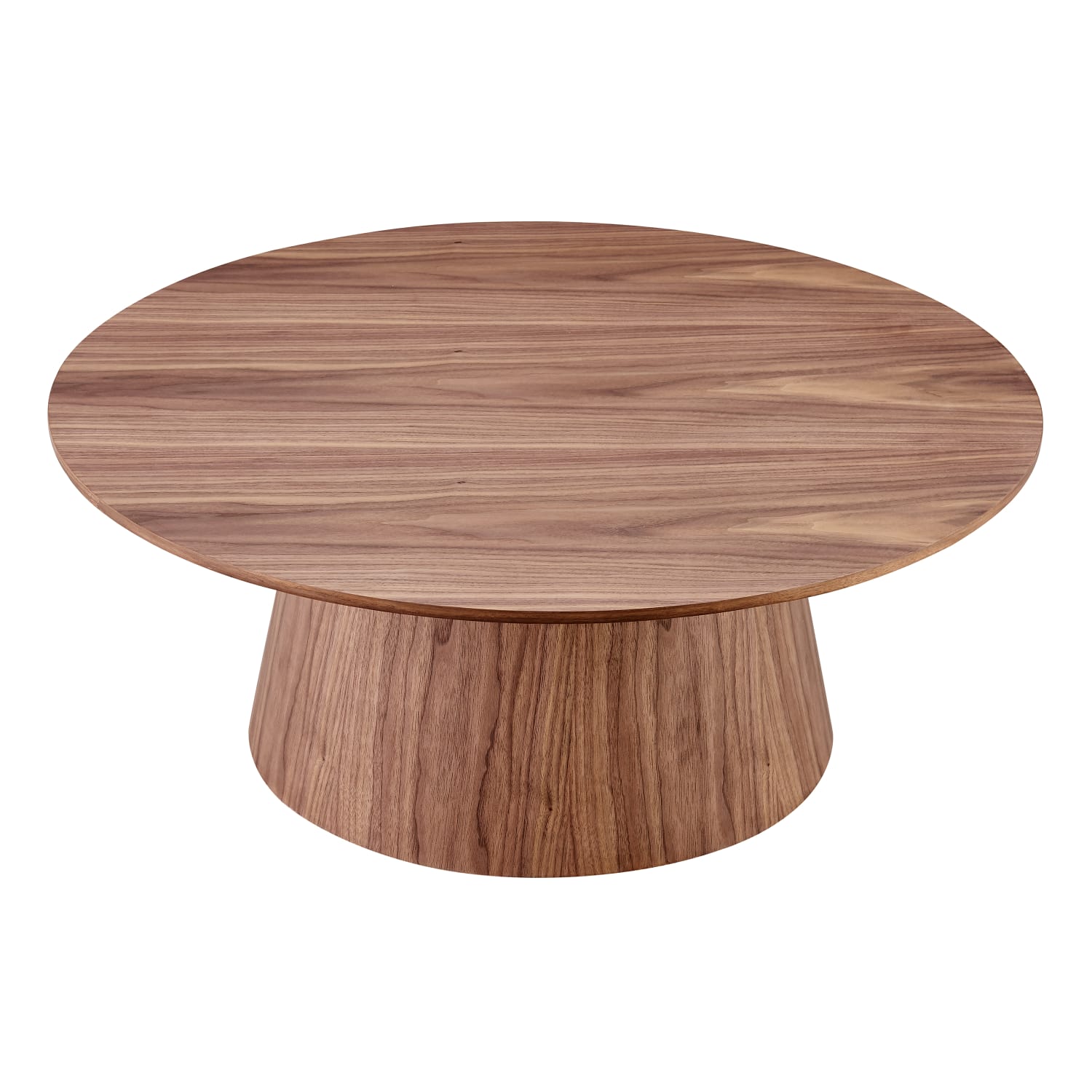 Eurostyle Welsey Round Coffee Table, 14inH x 35-1/2inW x 35-1/2inD, Walnut - Image 3