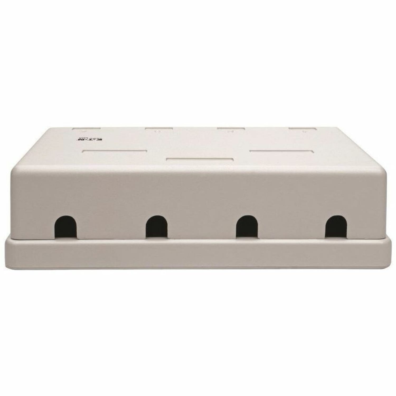 Eaton Tripp Lite Series Pre-Configured Unshielded Cat6 4-Port Surface-Mount Box, 110 IDC, RJ45, White - White - 4x RJ-45 Port(s) - N236-004-WH - Image 3