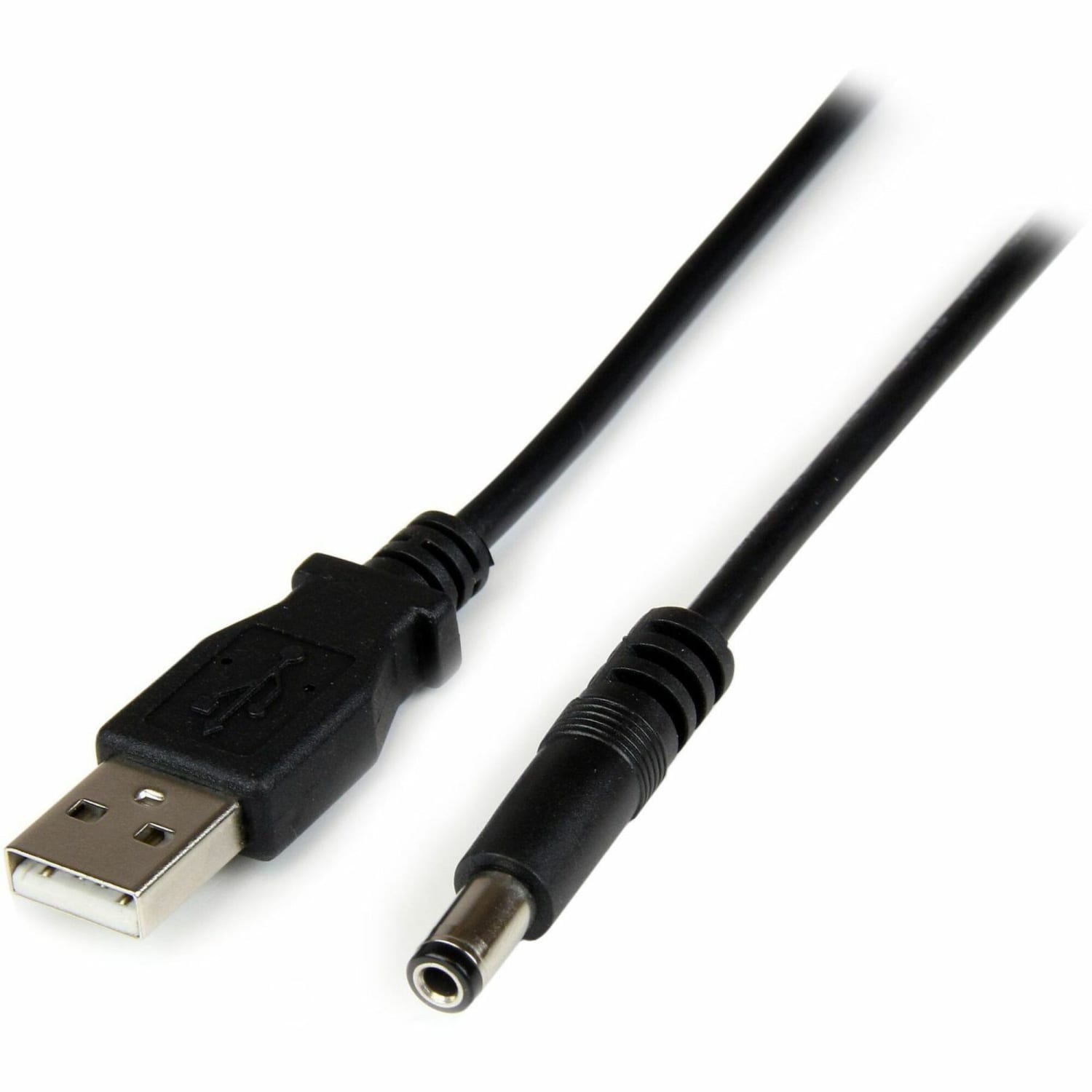 StarTech.com 1m USB to Type N Barrel 5V DC Power Cable - USB A to 5.5mm DC - Charge your 5V DC devices from your computer through a USB port