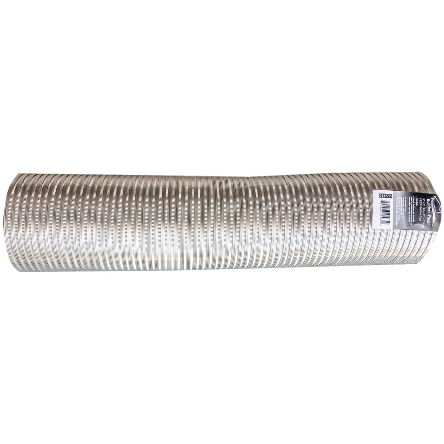 Builders Best 6in x 8ft Semi-Rigid Aluminum Duct, Silver, BDB111586 - Image 6