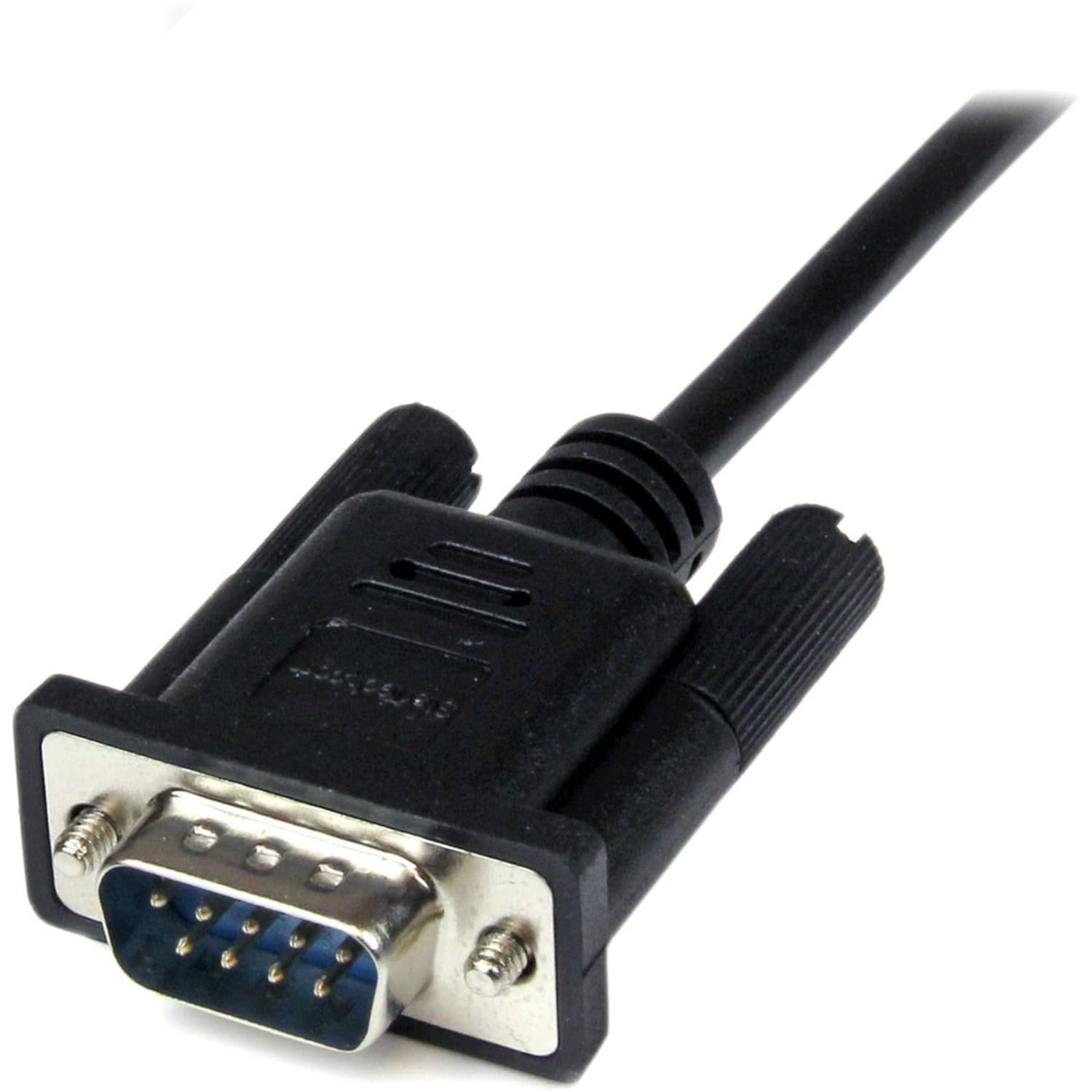 StarTech.com 1m Black DB9 RS232 Serial Null Modem Cable F/M  - 1m DB9 Null Modem Cable - DB9 Male to Female Cable - RS232 Null Modem Cable - 9 pin Null Modem Cable - 1 m Male to Female Null Modem Cable - 1x DB9 (M), 1x DB9 (F), Black - 1 meter / 3.28ft - Image 5
