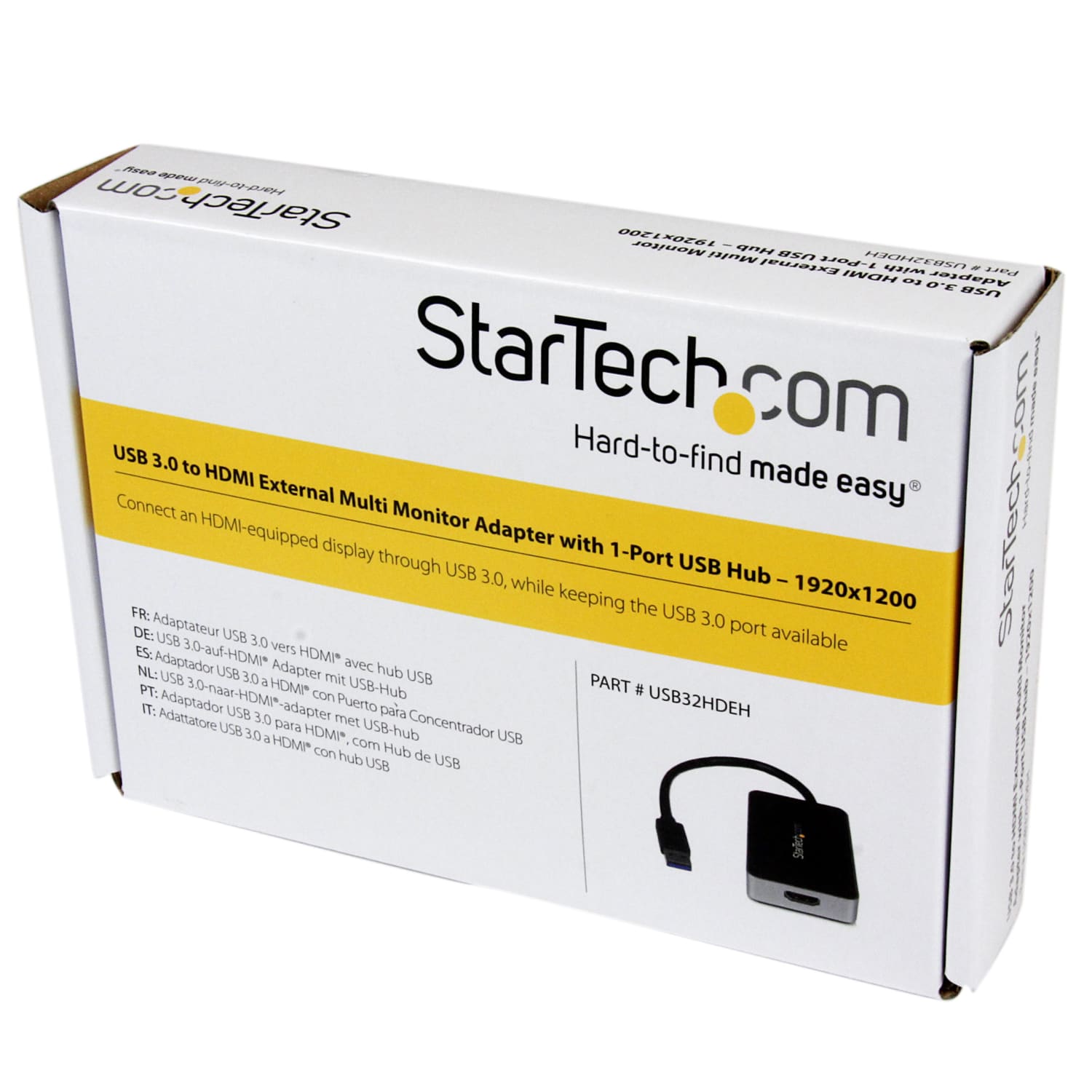 StarTech.com USB 3.0 To HDMI External Video Card Multi Monitor Adapter With 1-Port USB Hub - Image 6