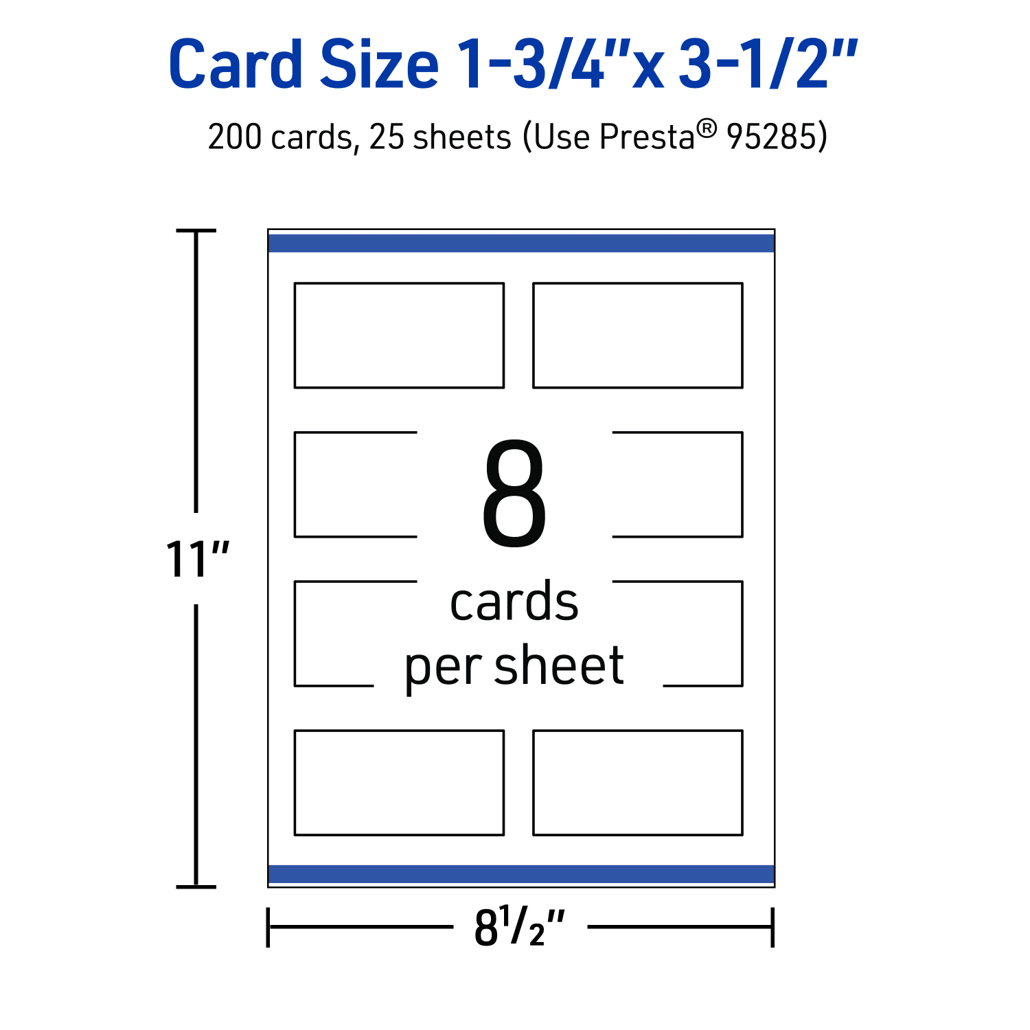 Avery Printable Mini Business Cards With Sure Feed Technology, Print-To-The-Edge, 1.75inx3.5in, Matte White, Pack Of 200 - Image 6