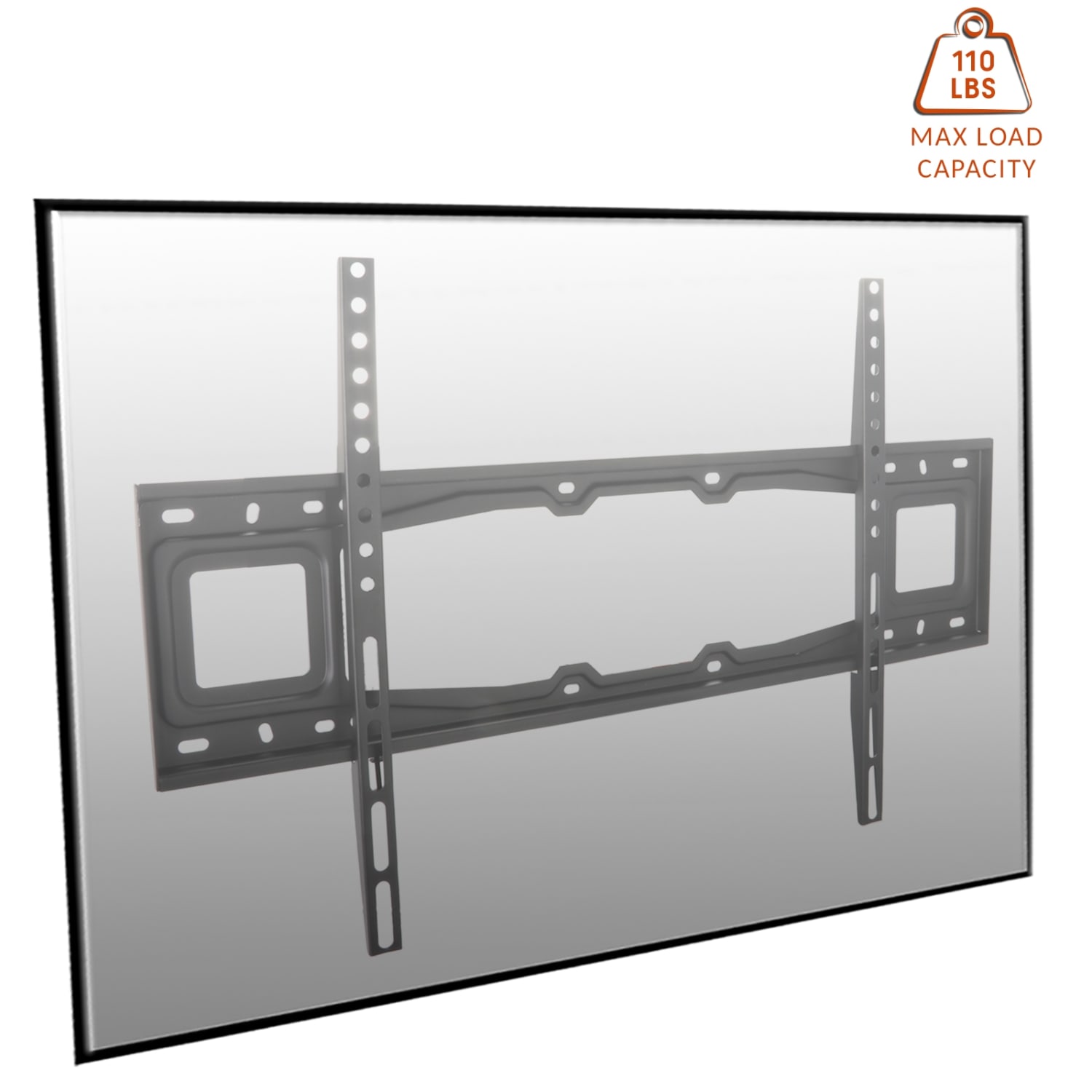MegaMounts 995110547M Super Slim Fixed TV Monitor Wall Mount, Black - Image 3