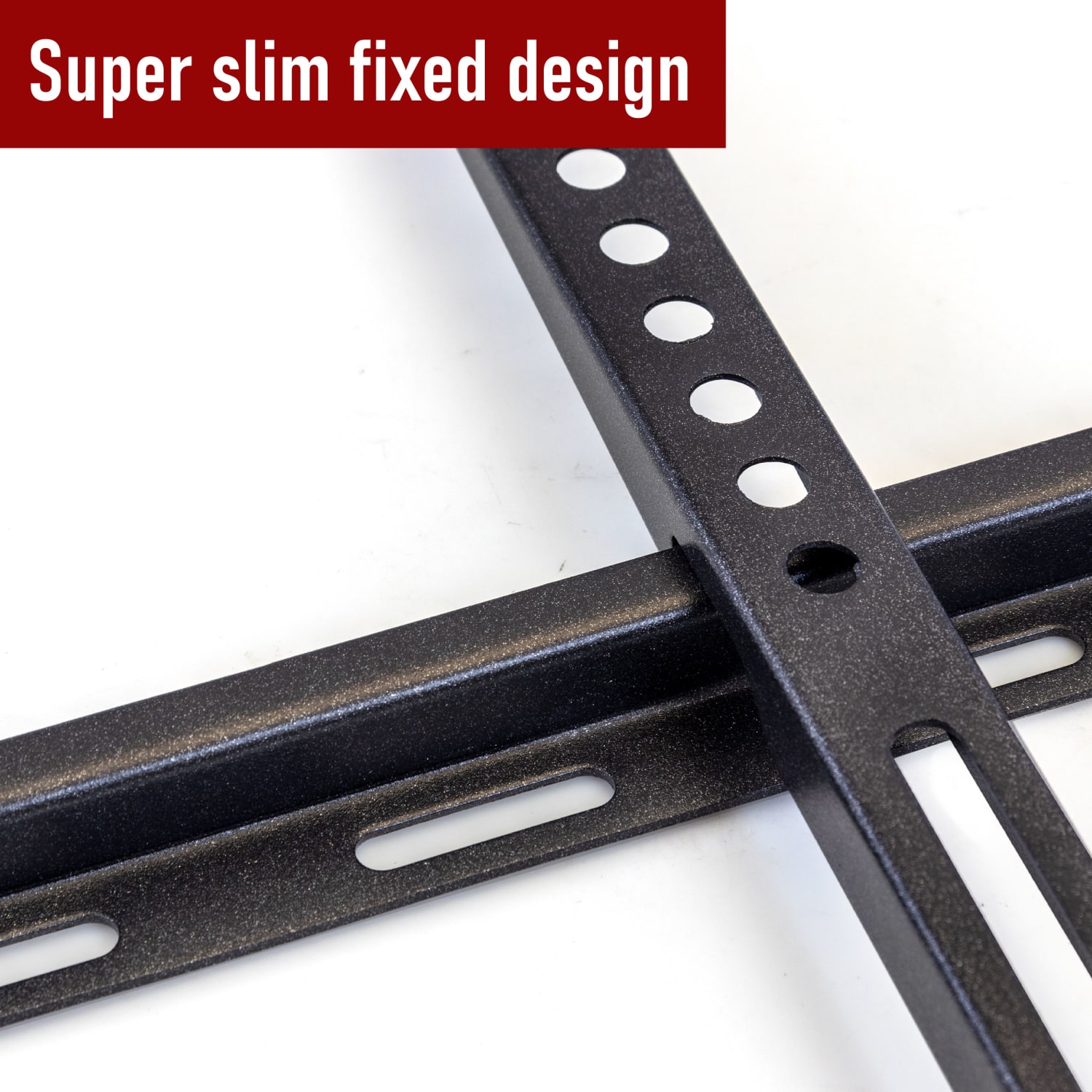 MegaMounts 995110547M Super Slim Fixed TV Monitor Wall Mount, Black - Image 6