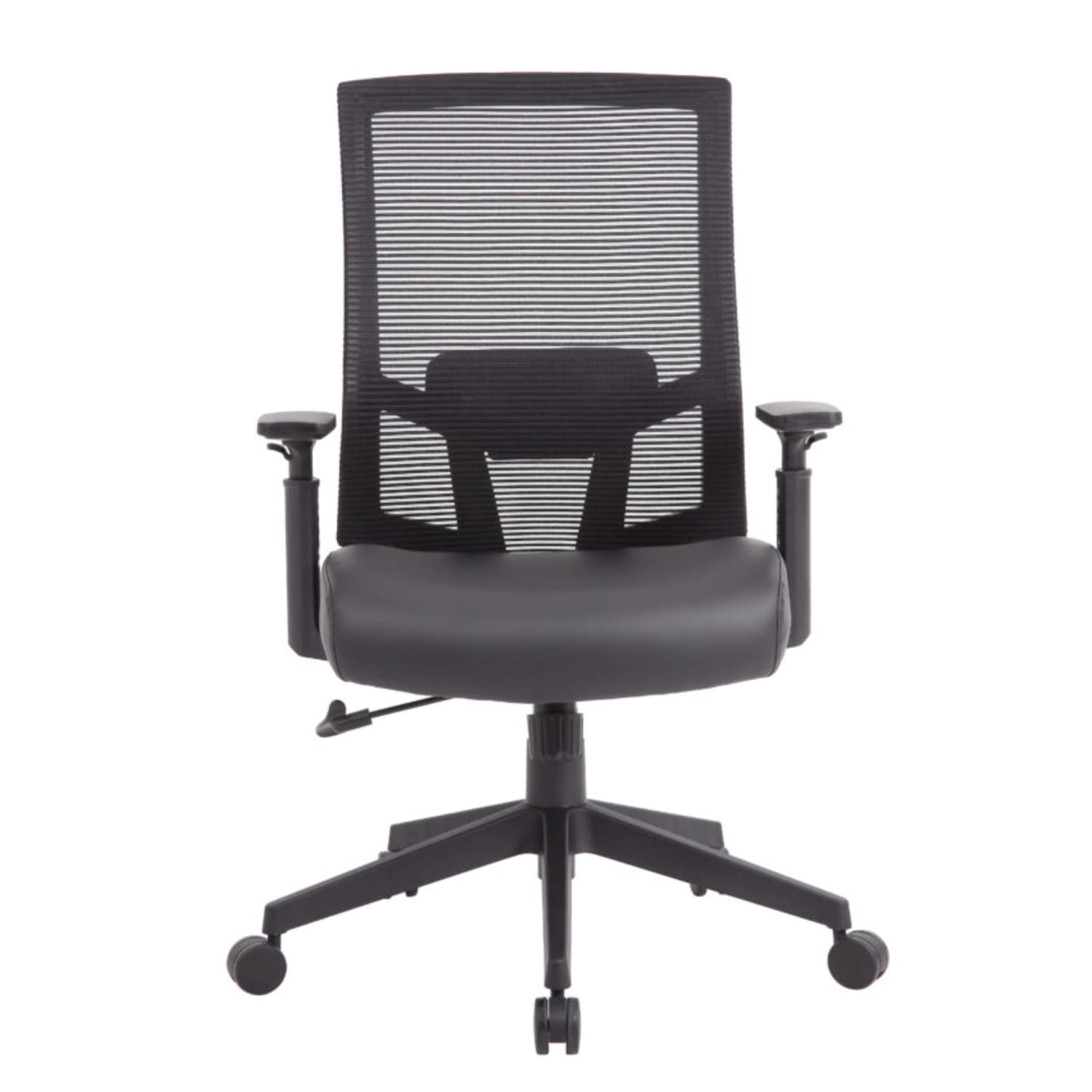 Boss Office Products Antimicrobial High-Back Task Chair With Arms, Black - Image 3