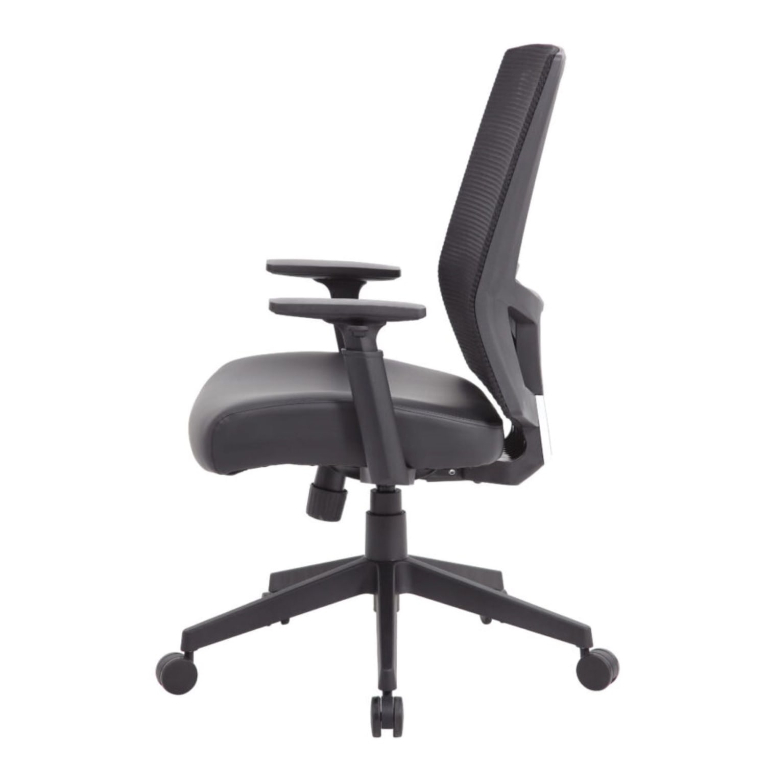 Boss Office Products Antimicrobial High-Back Task Chair With Arms, Black - Image 6