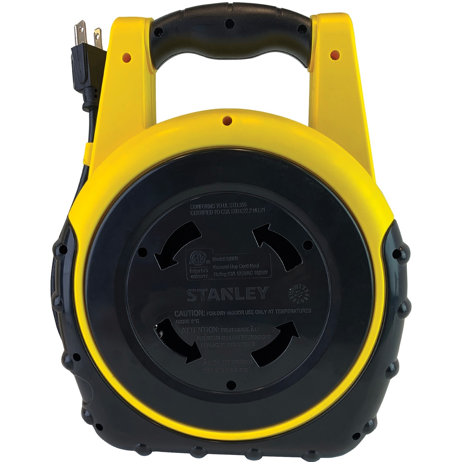 Stanley ShopMAX Power Hub Cord Reel, Yellow/Black, 33959 - Image 3