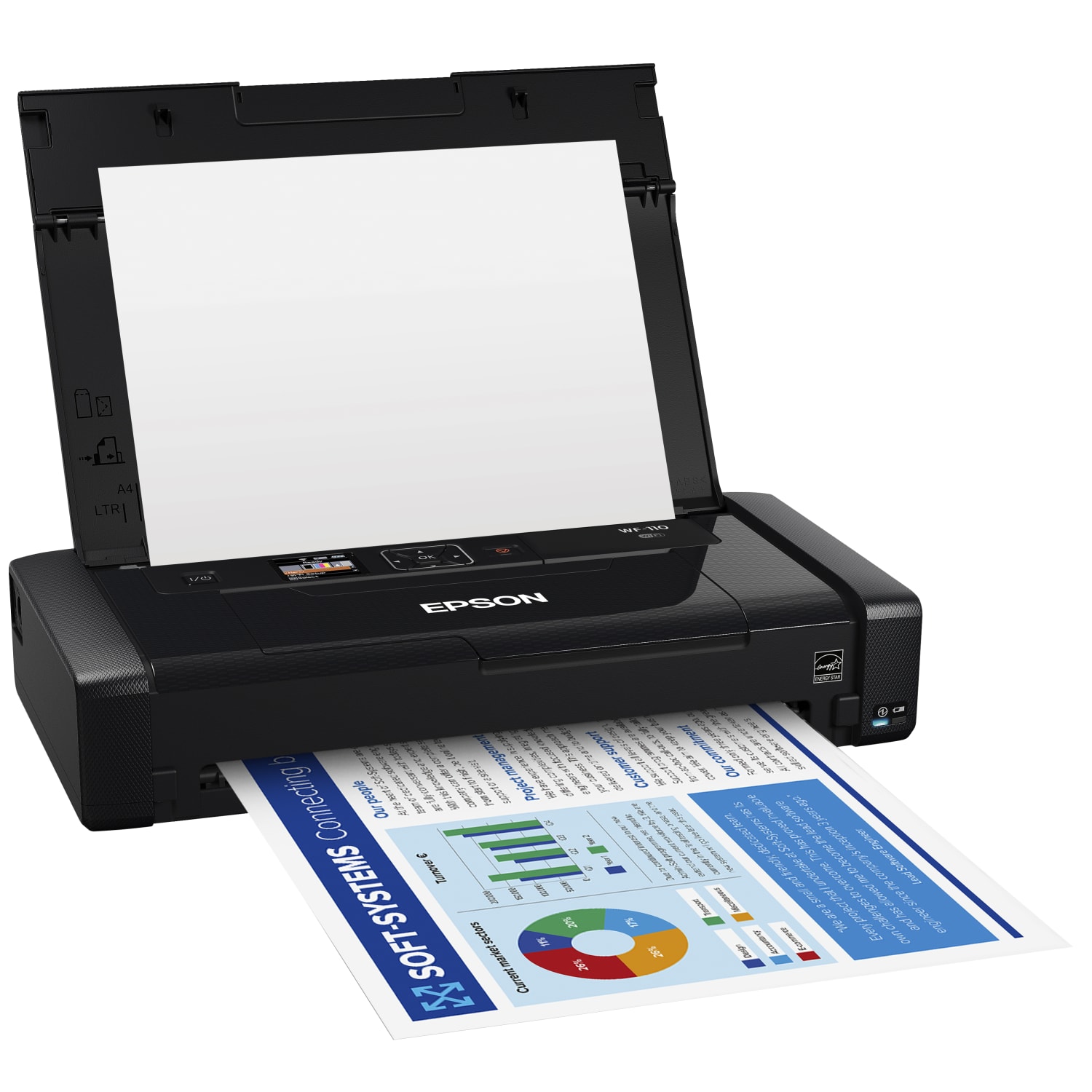 Epson WorkForce WF-110 Wireless Mobile Color Inkjet Printer - Image 3