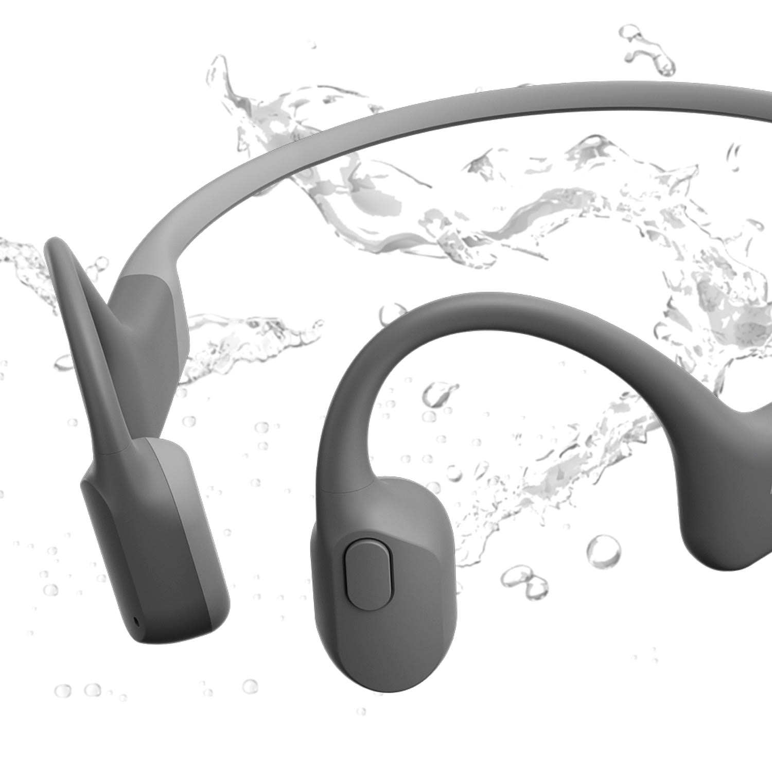 Shokz OpenRun Bone-Conduction Open-Ear Sport Headphones With Microphones, Gray - Image 6