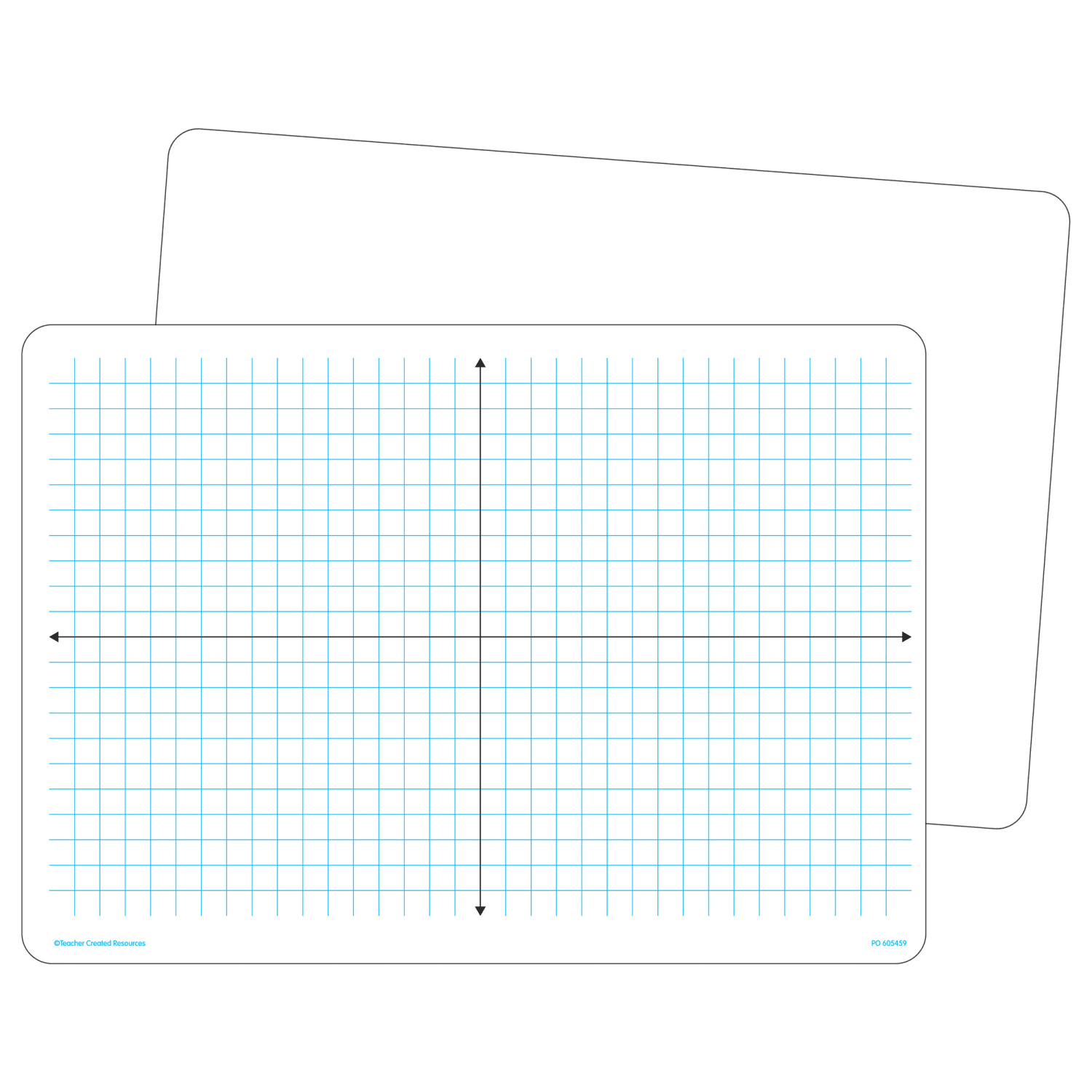 Teacher Created Resources Double-Sided Coordinate Plane Dry Erase Boards, Pack Of 10