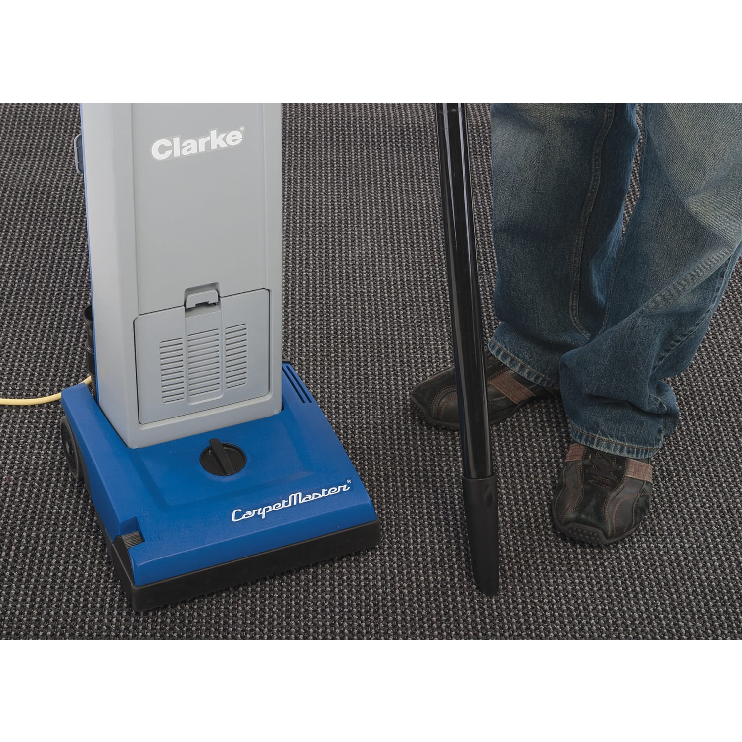 Clarke Upright Vacuum With Single Motor, 12in, Blue - Image 5